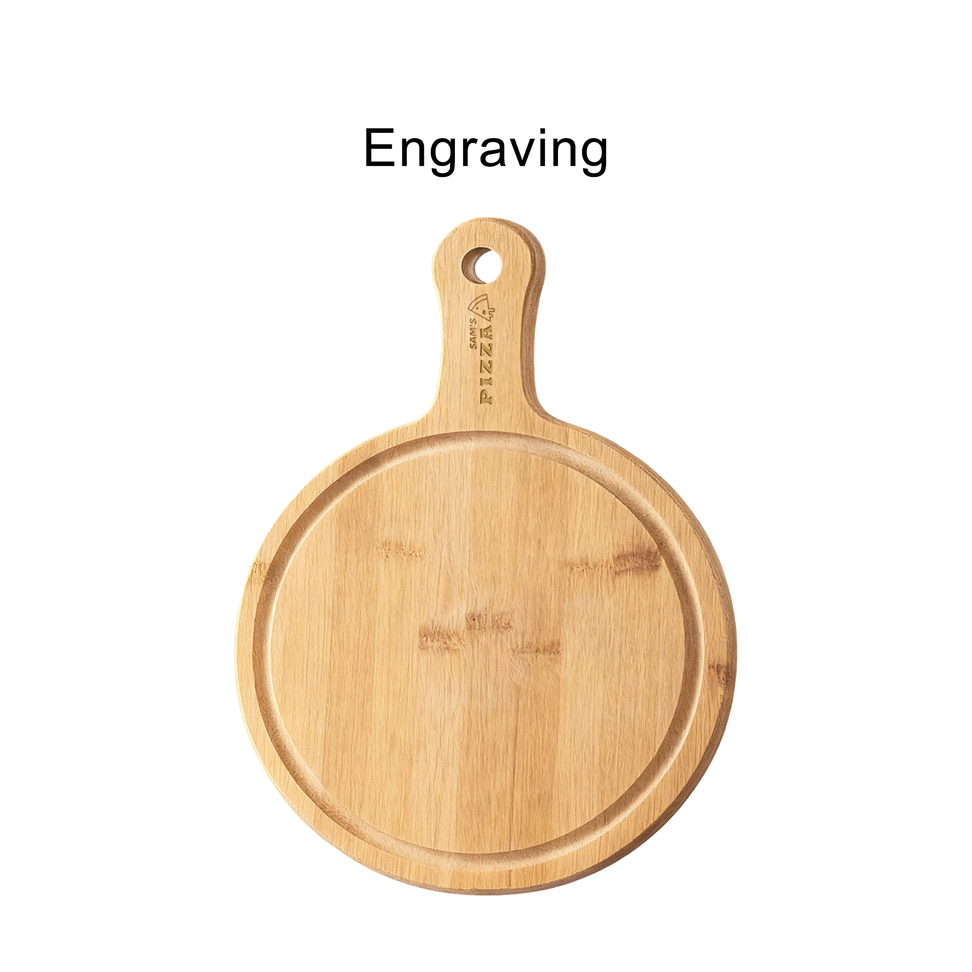 Bamboo Wood Pizza Tray - Image 3