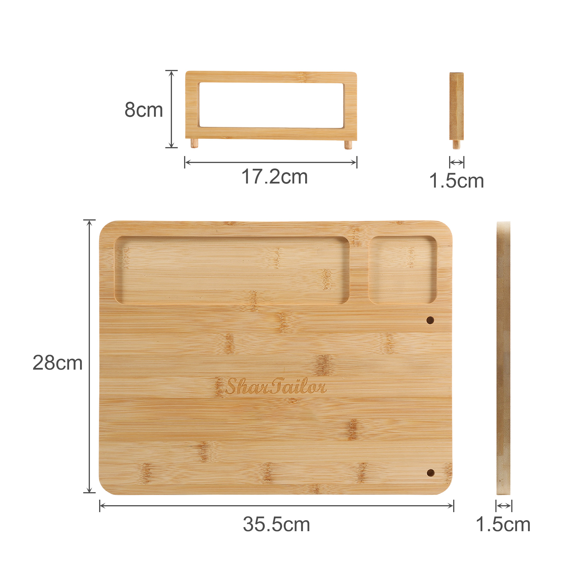 Bamboo Cheese Board Knife Set - Image 2