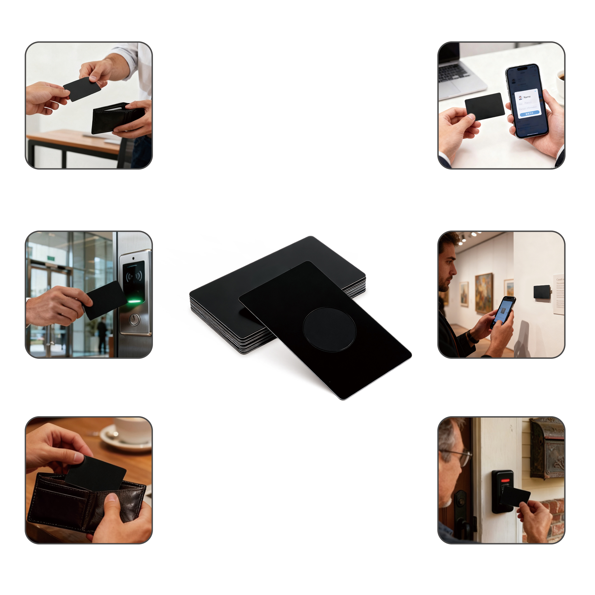 NFC Black Metal Business Card - Image 5