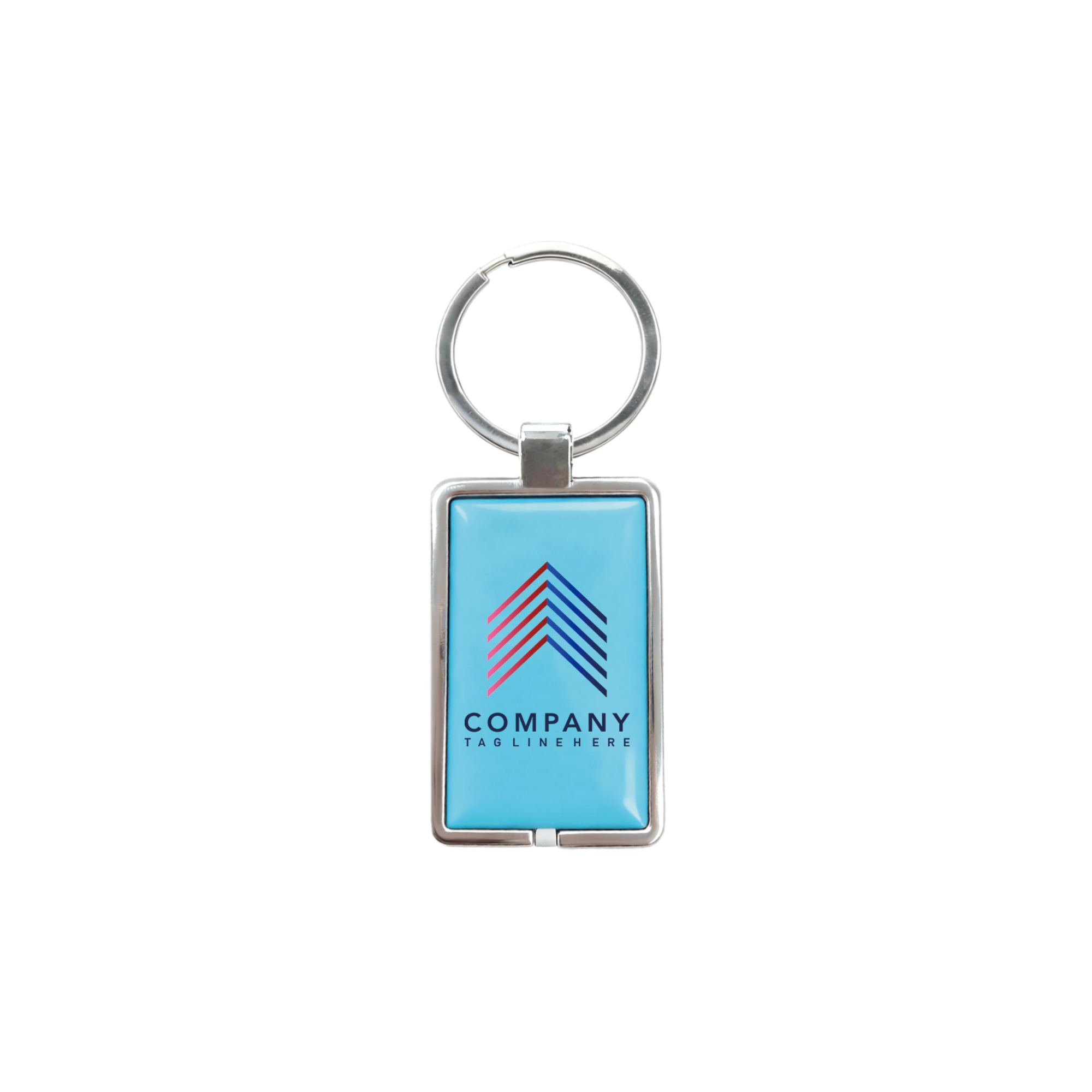 NFC Epoxy Square Tag with Metal Keyring - Image 3