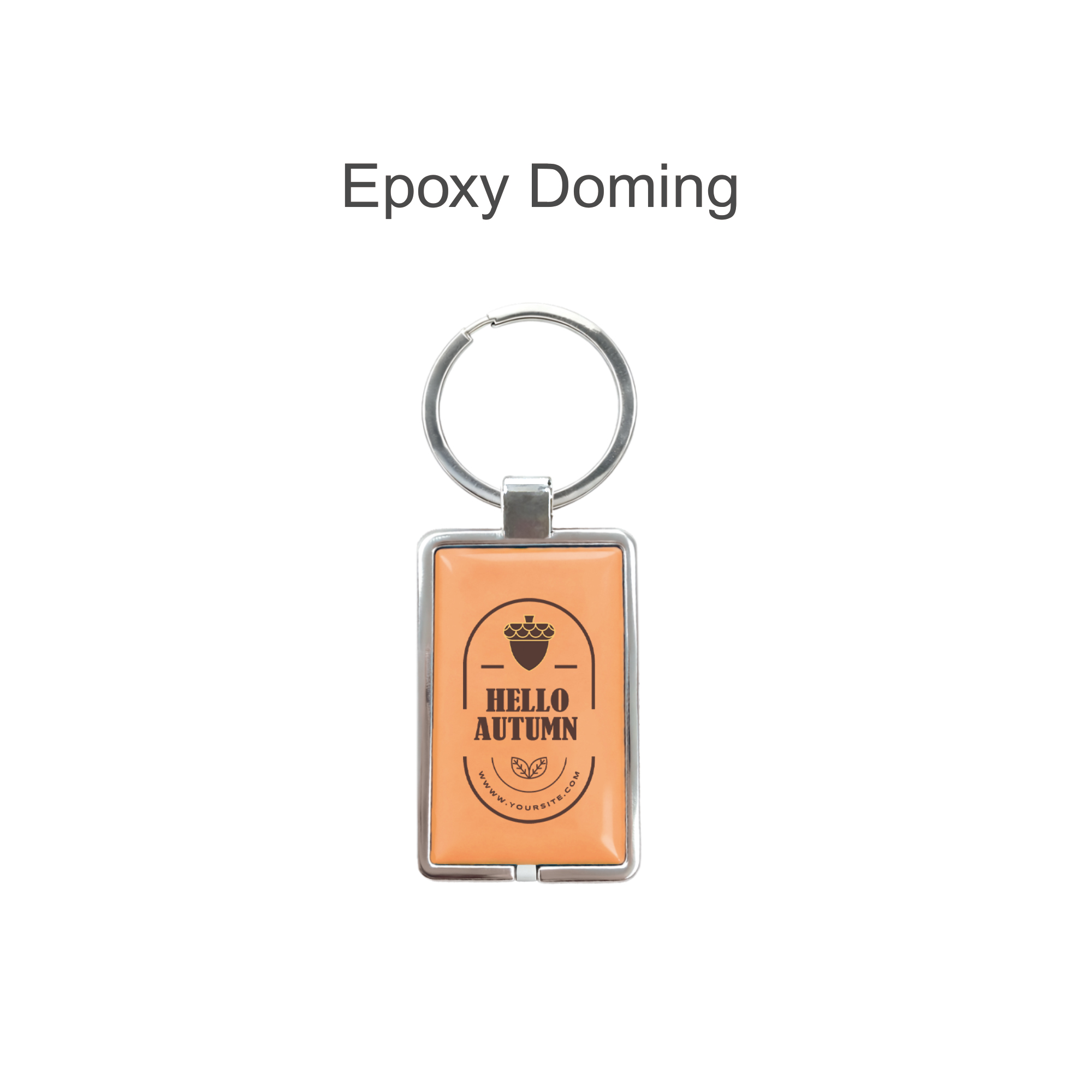 NFC Epoxy Square Tag with Metal Keyring - Image 6