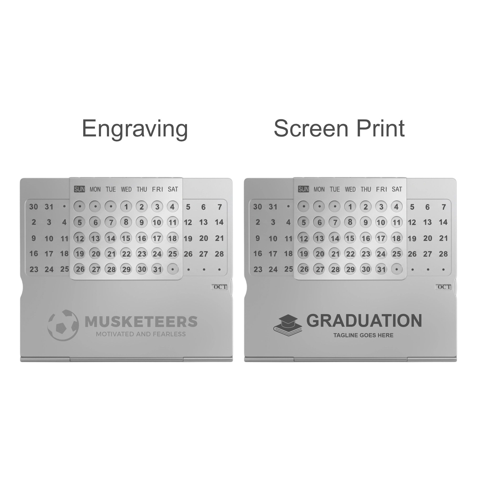 Aluminium Desk Calendar - Image 7
