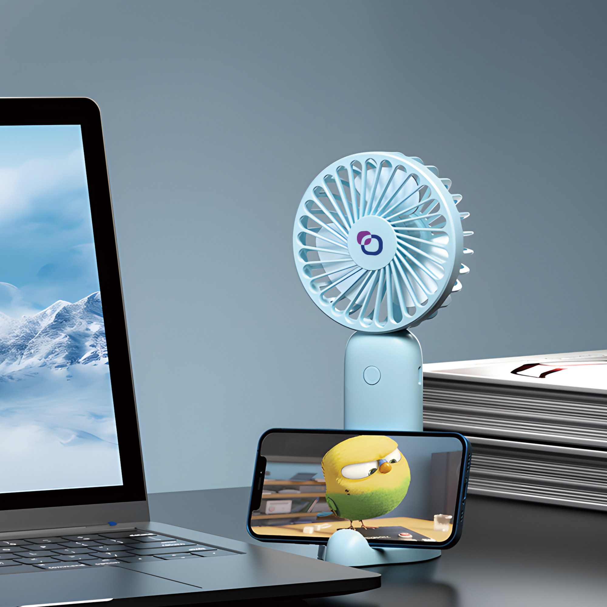 Handheld Fan with Phone Stand - Image 8