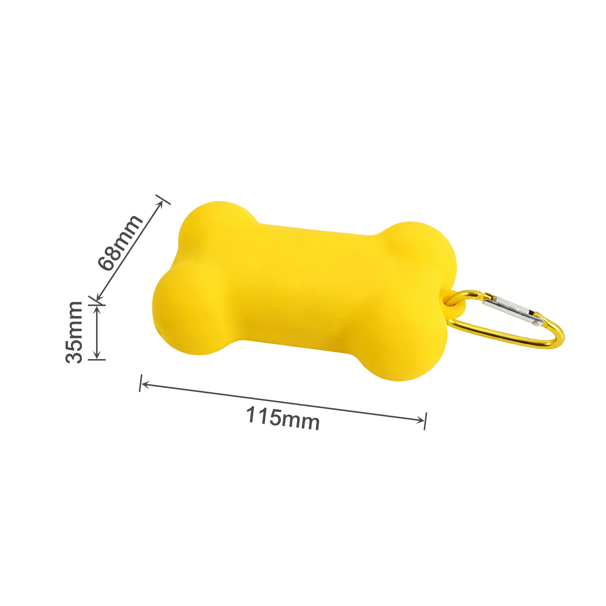 Silicone Bone Shape Dog Poop Bag Dispenser - Image 8