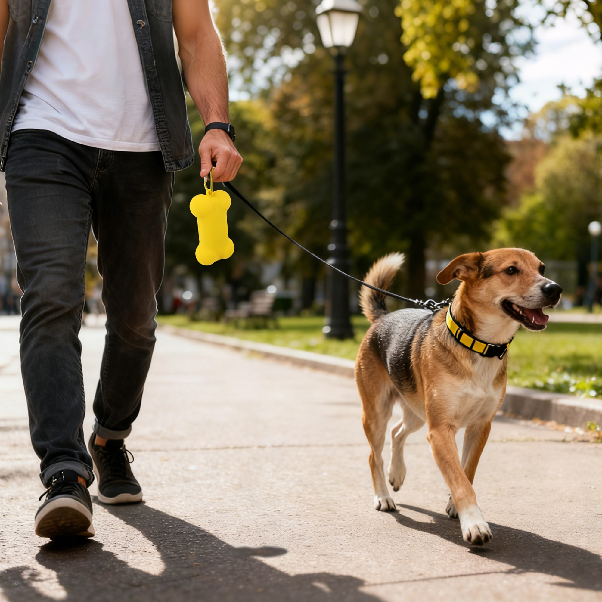 Silicone Bone Shape Dog Poop Bag Dispenser - Image 11