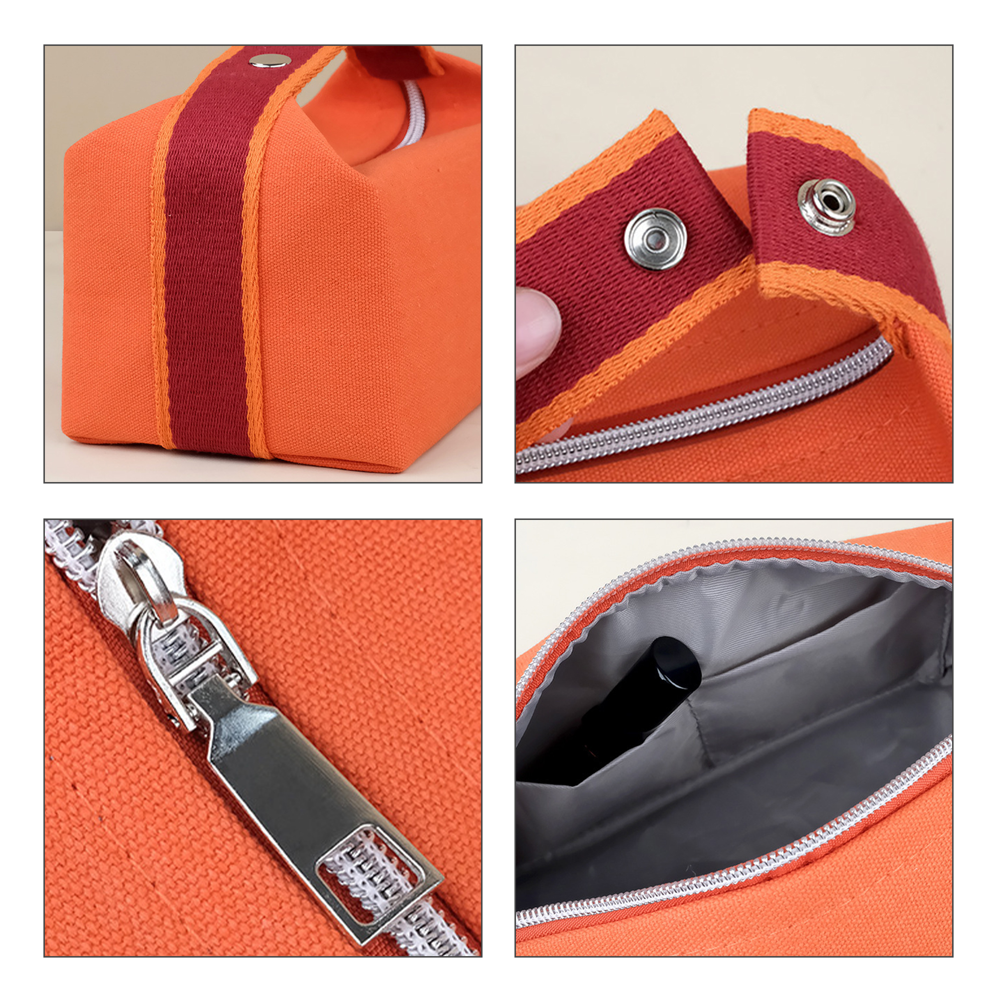 Portable Canvas Cosmetic Bag - Image 8