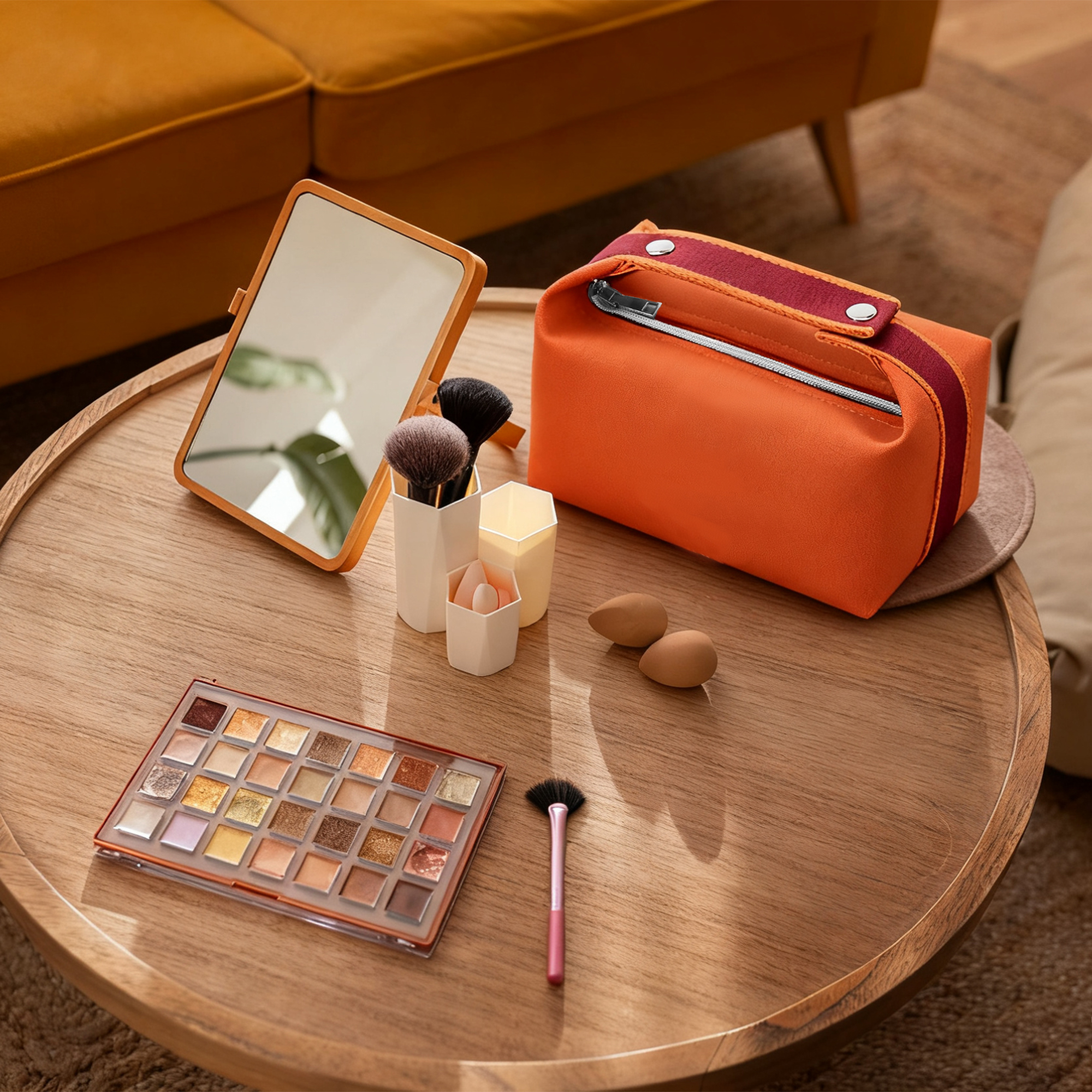 Portable Canvas Cosmetic Bag - Image 10
