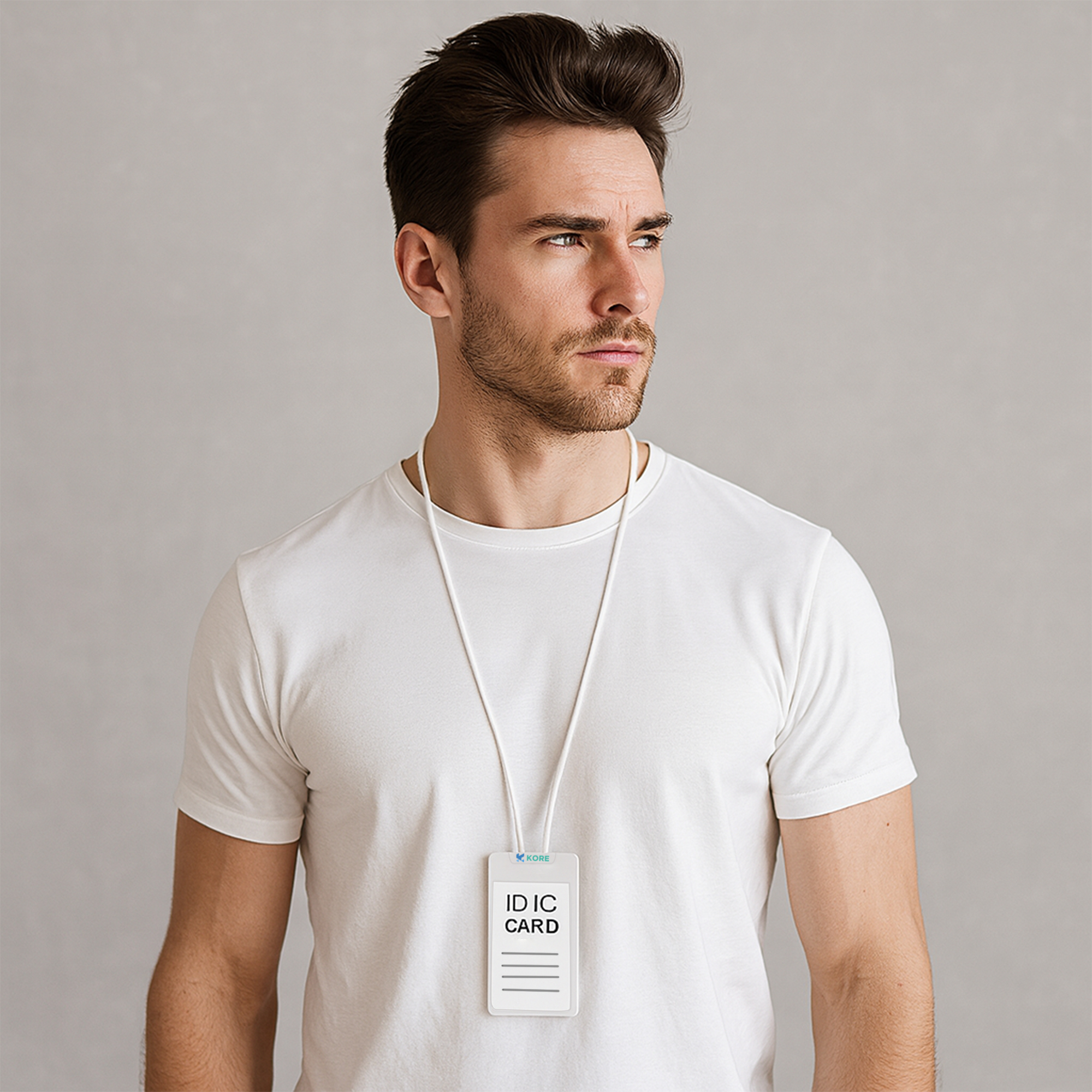 ABS Retractable Card Holder with Silicone Strap - Image 9