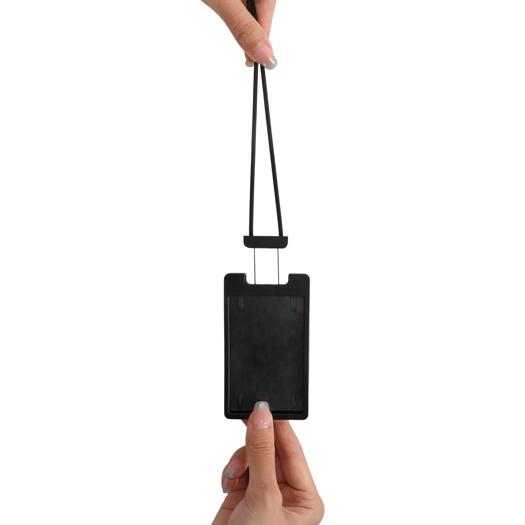 ABS Retractable Card Holder with Silicone Strap - Image 7