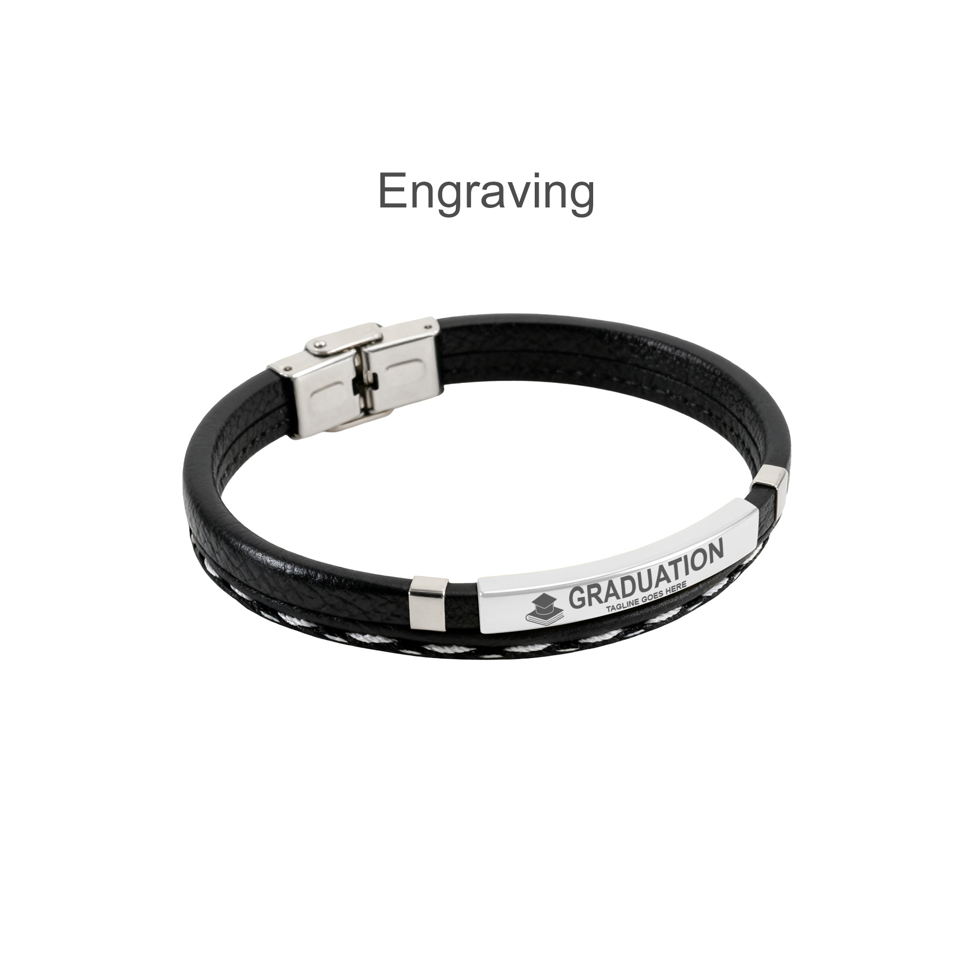 Personalized Leather Bracelet - Image 6