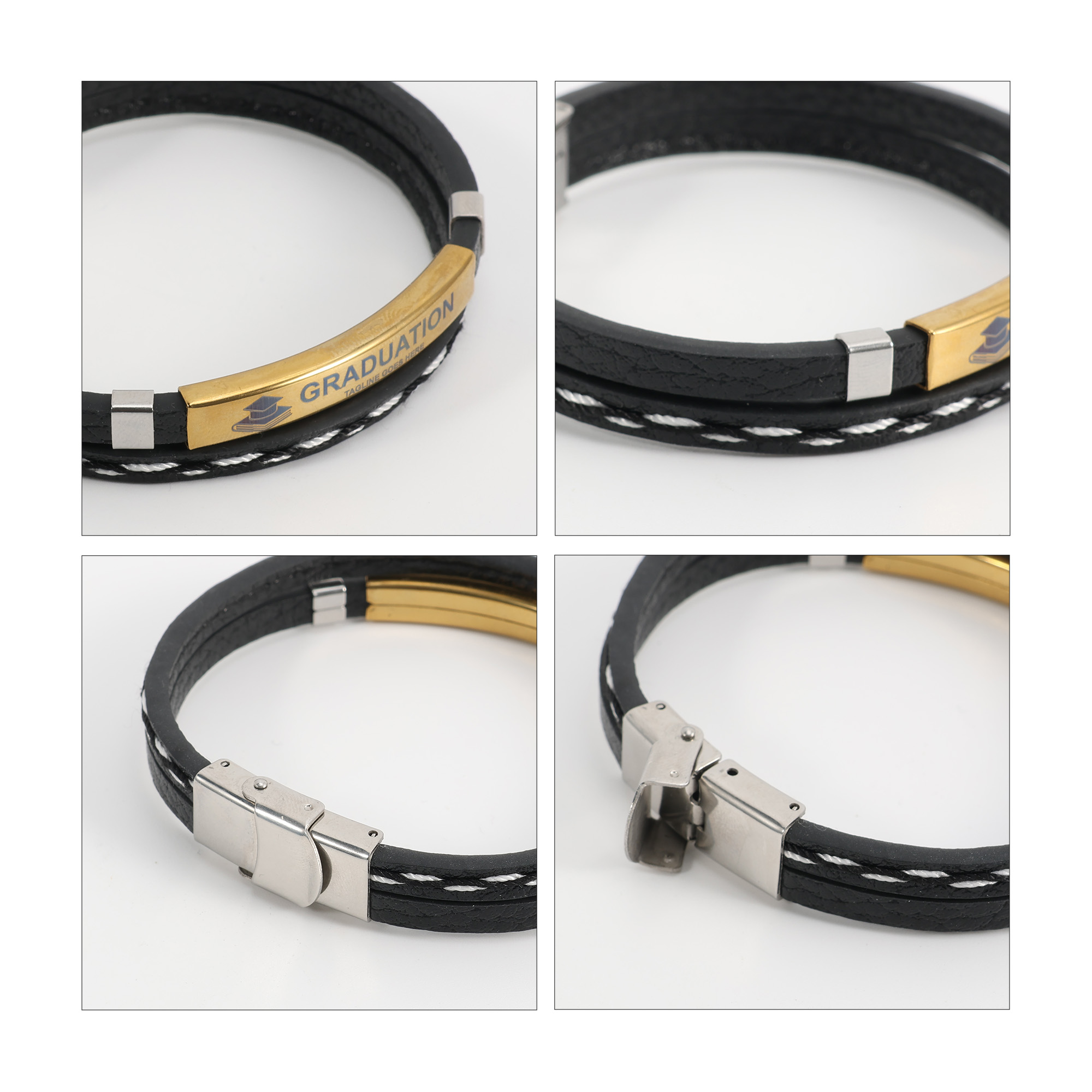 Personalized Leather Bracelet - Image 7