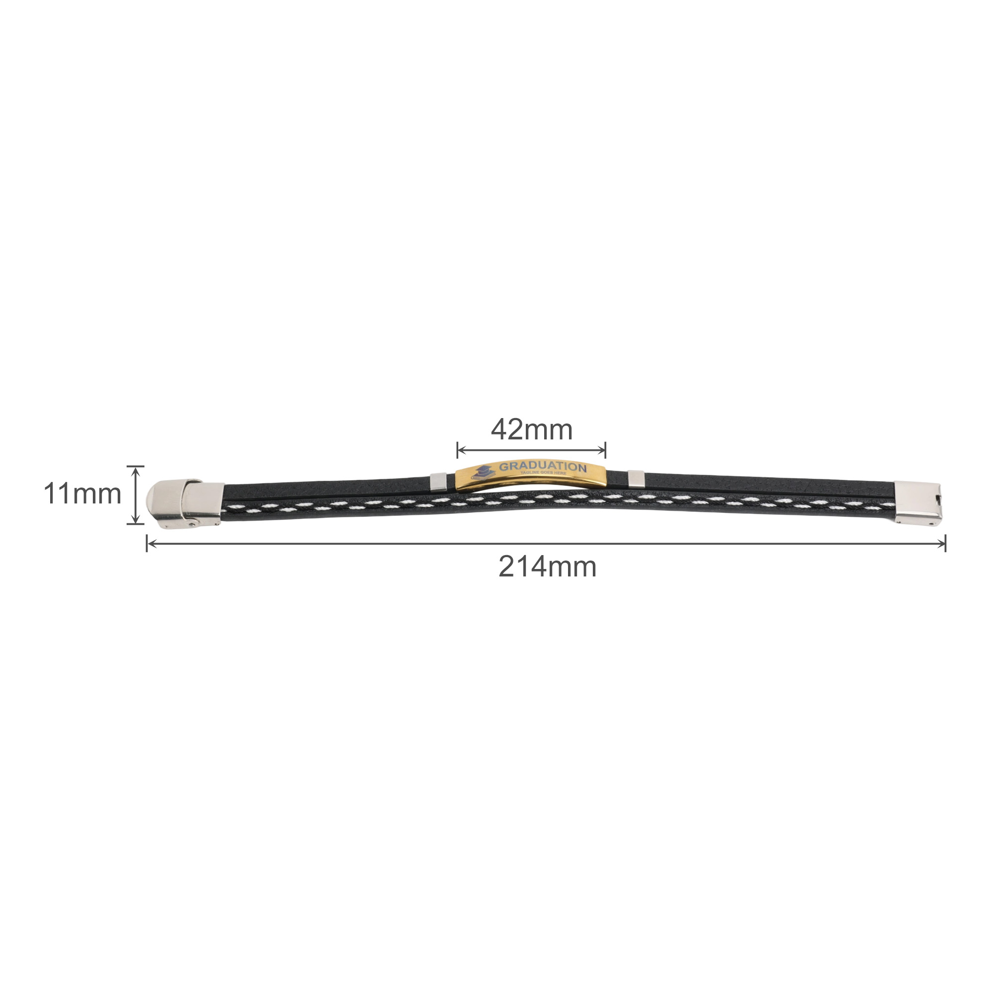 Personalized Leather Bracelet - Image 5