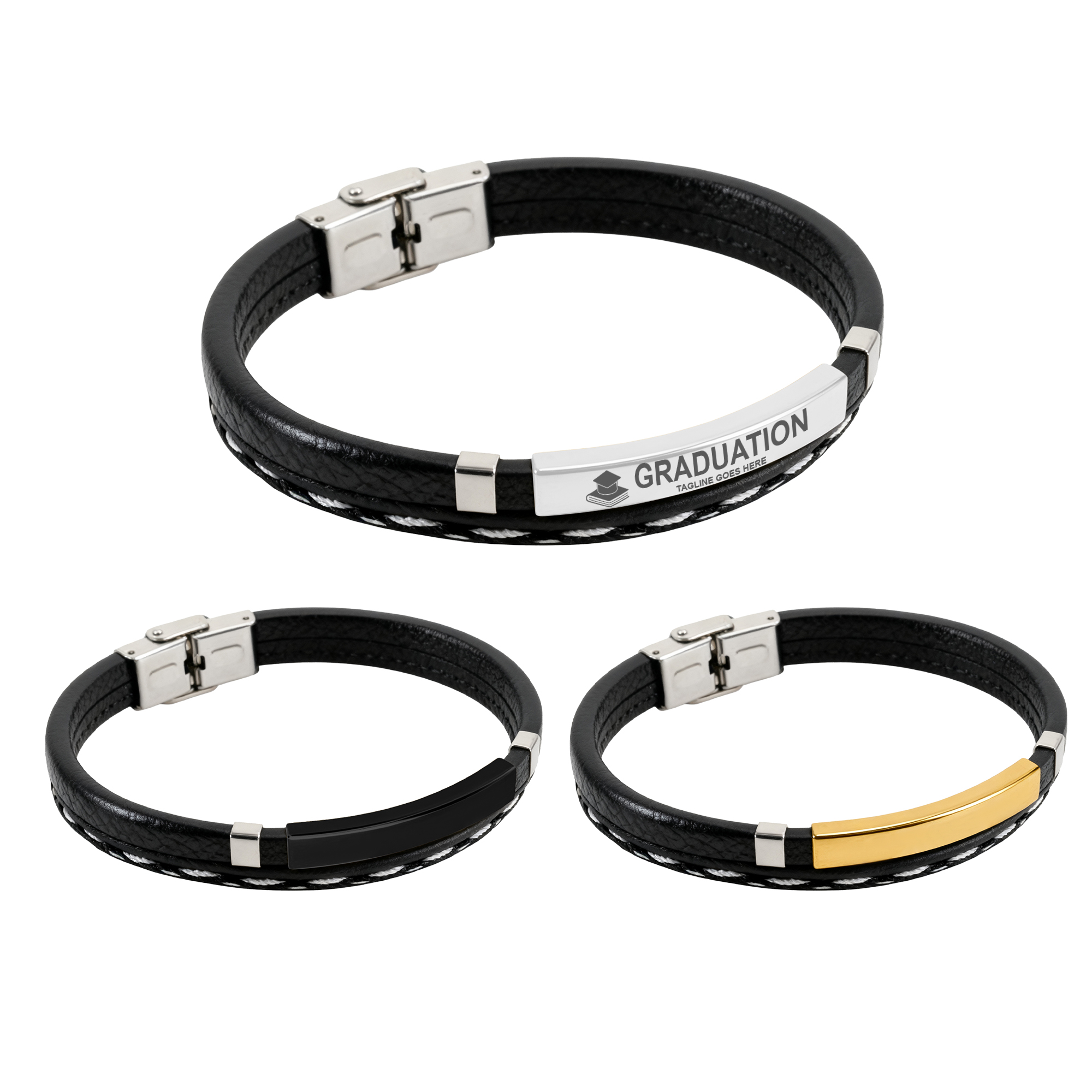 Personalized Leather Bracelet