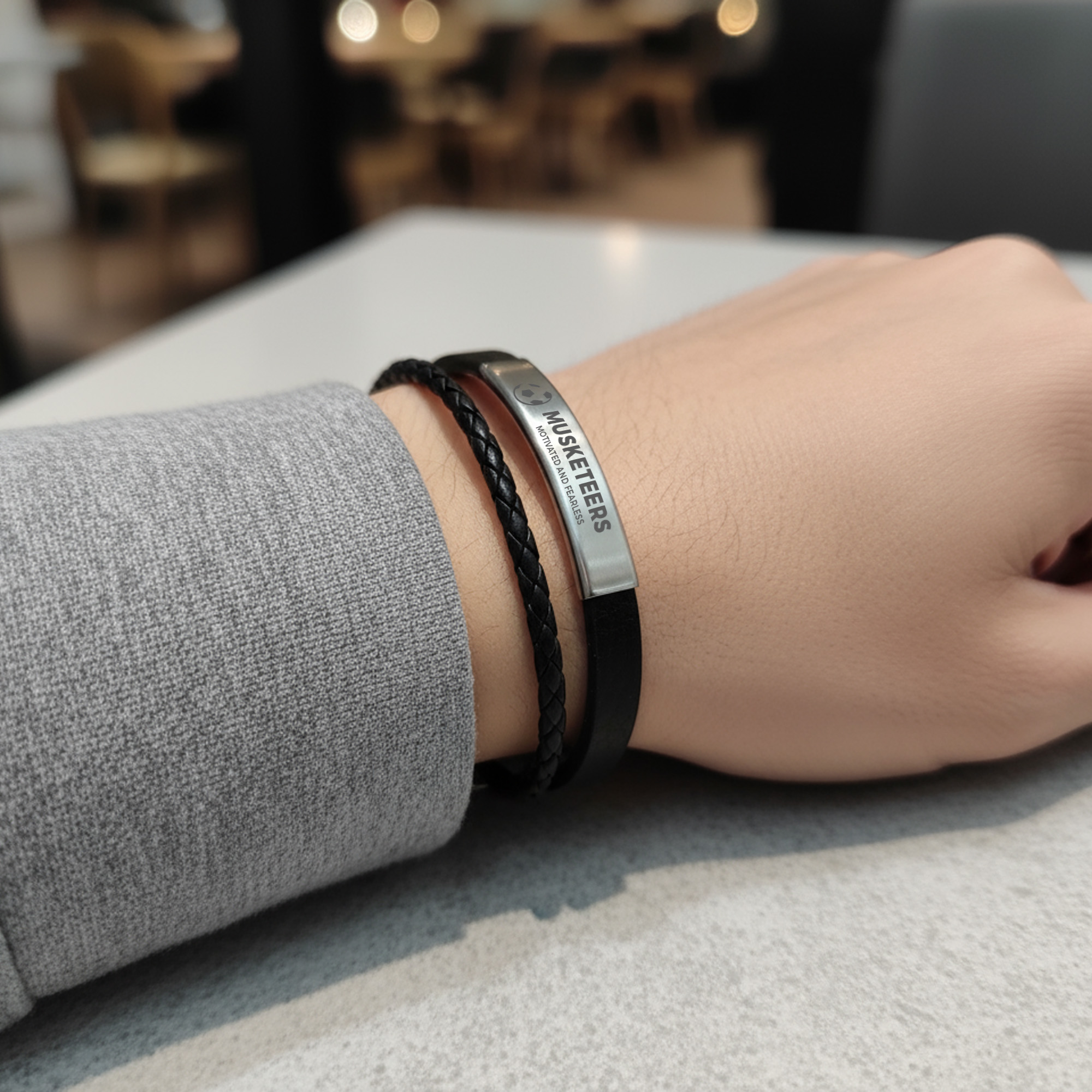 Double-layer Leather Bracelet - Image 8