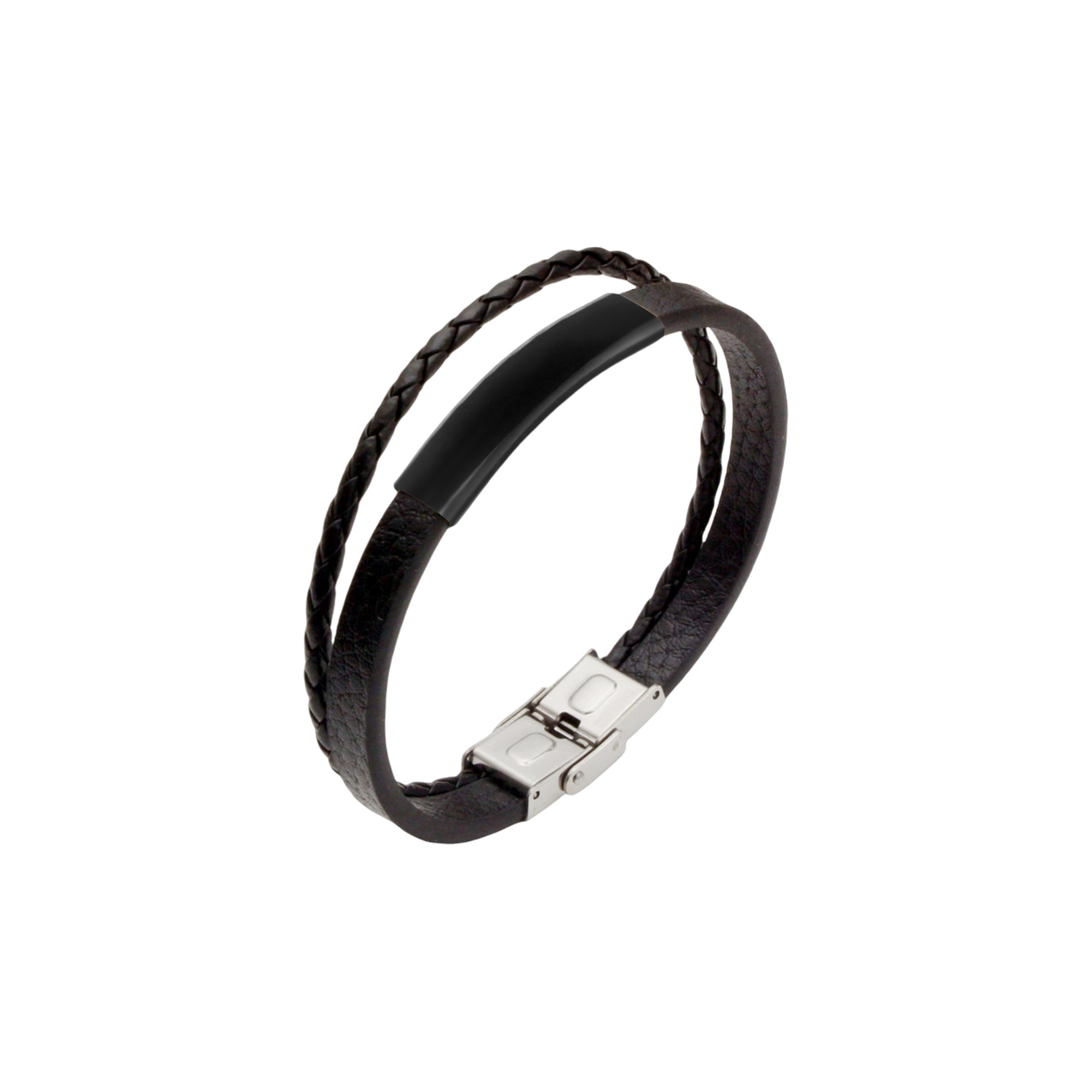 Double-layer Leather Bracelet - Image 3