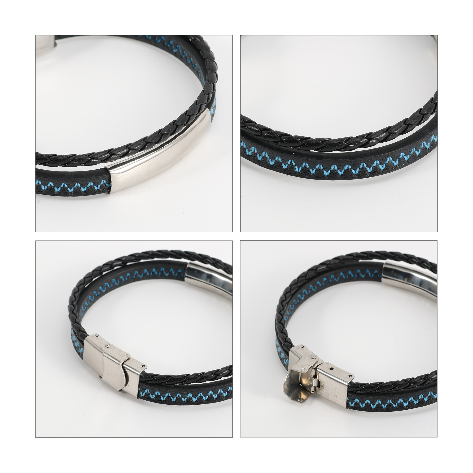 Double-layer Leather Bracelet - Image 7