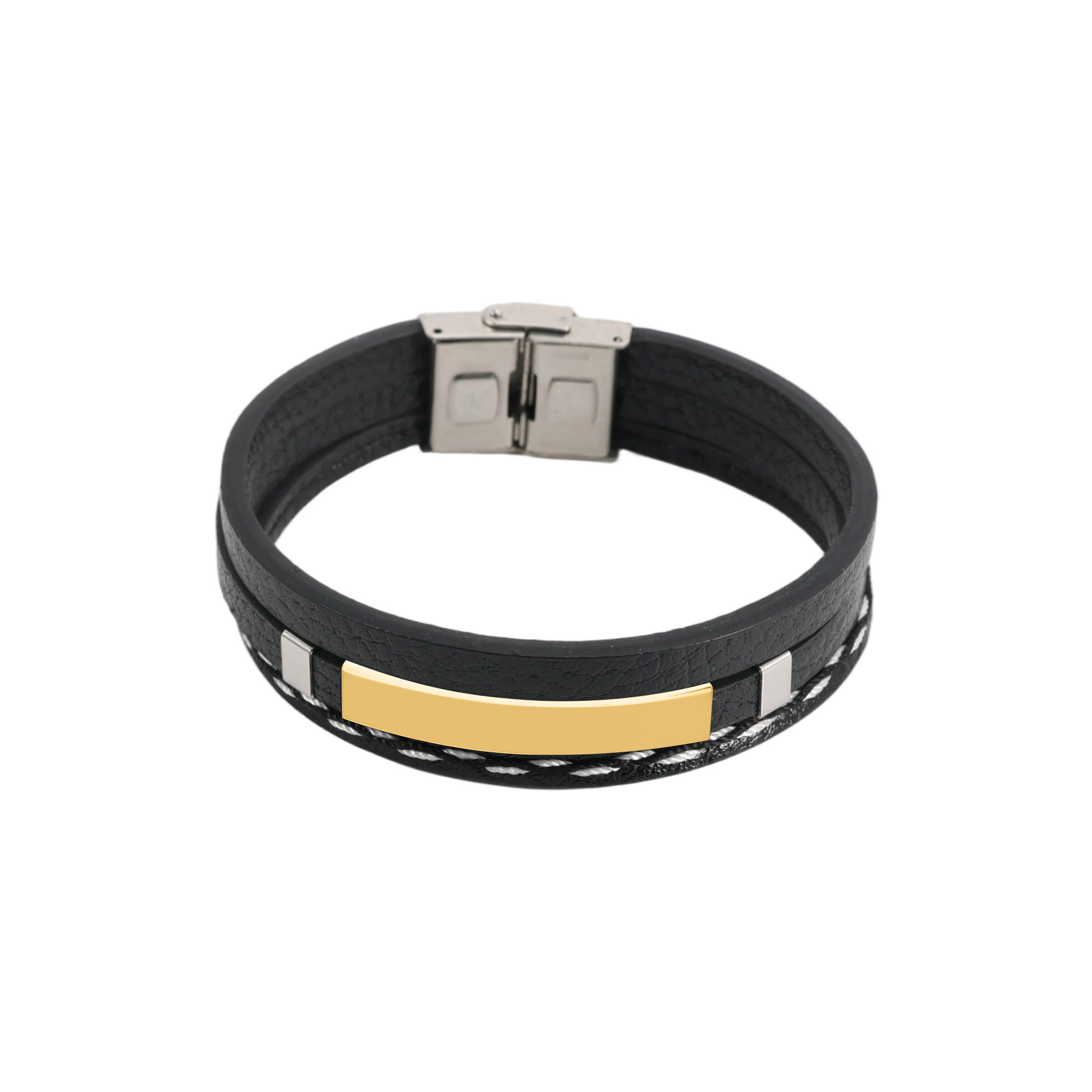 Multi-layer Braided Leather Bracelet - Image 4
