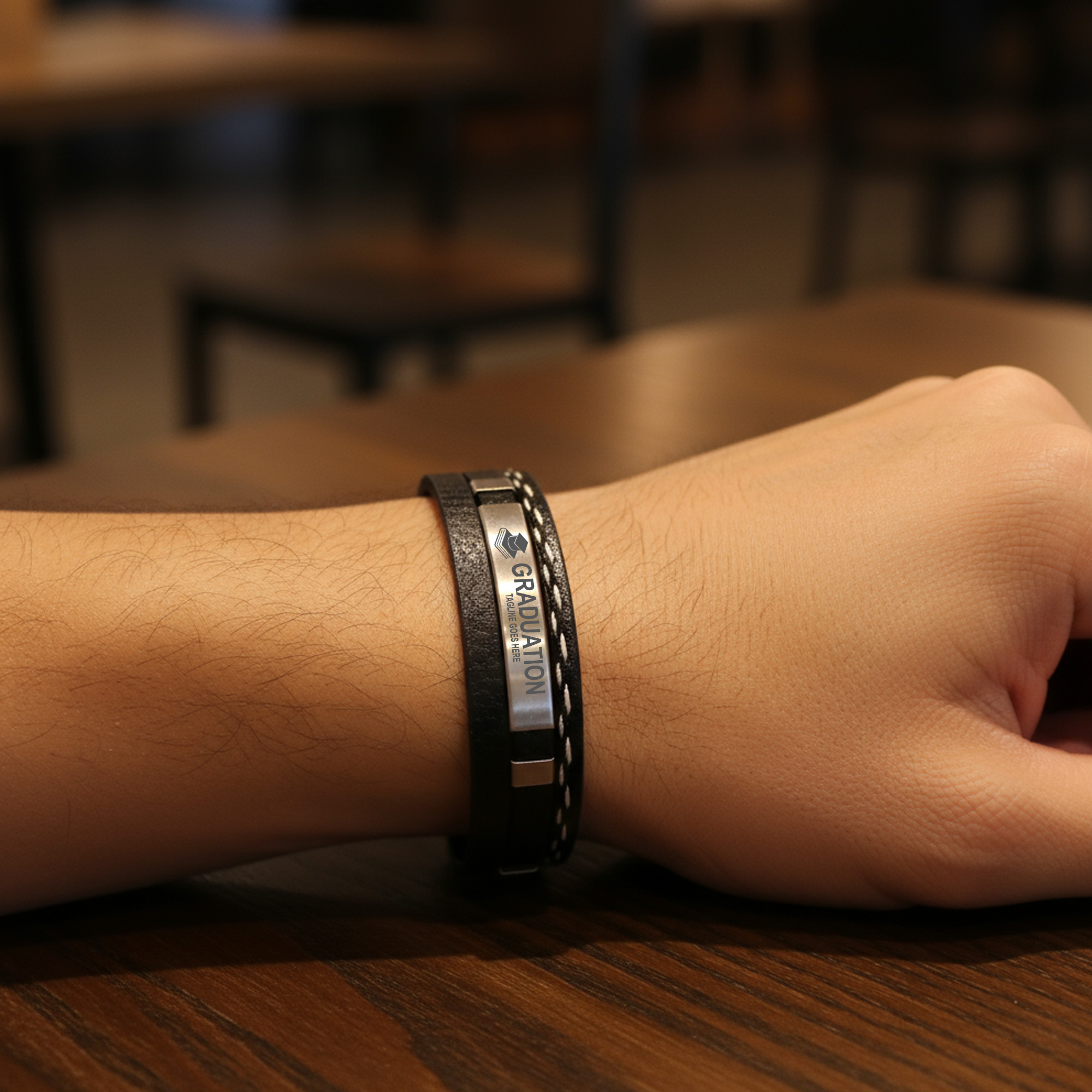 Multi-layer Braided Leather Bracelet - Image 8