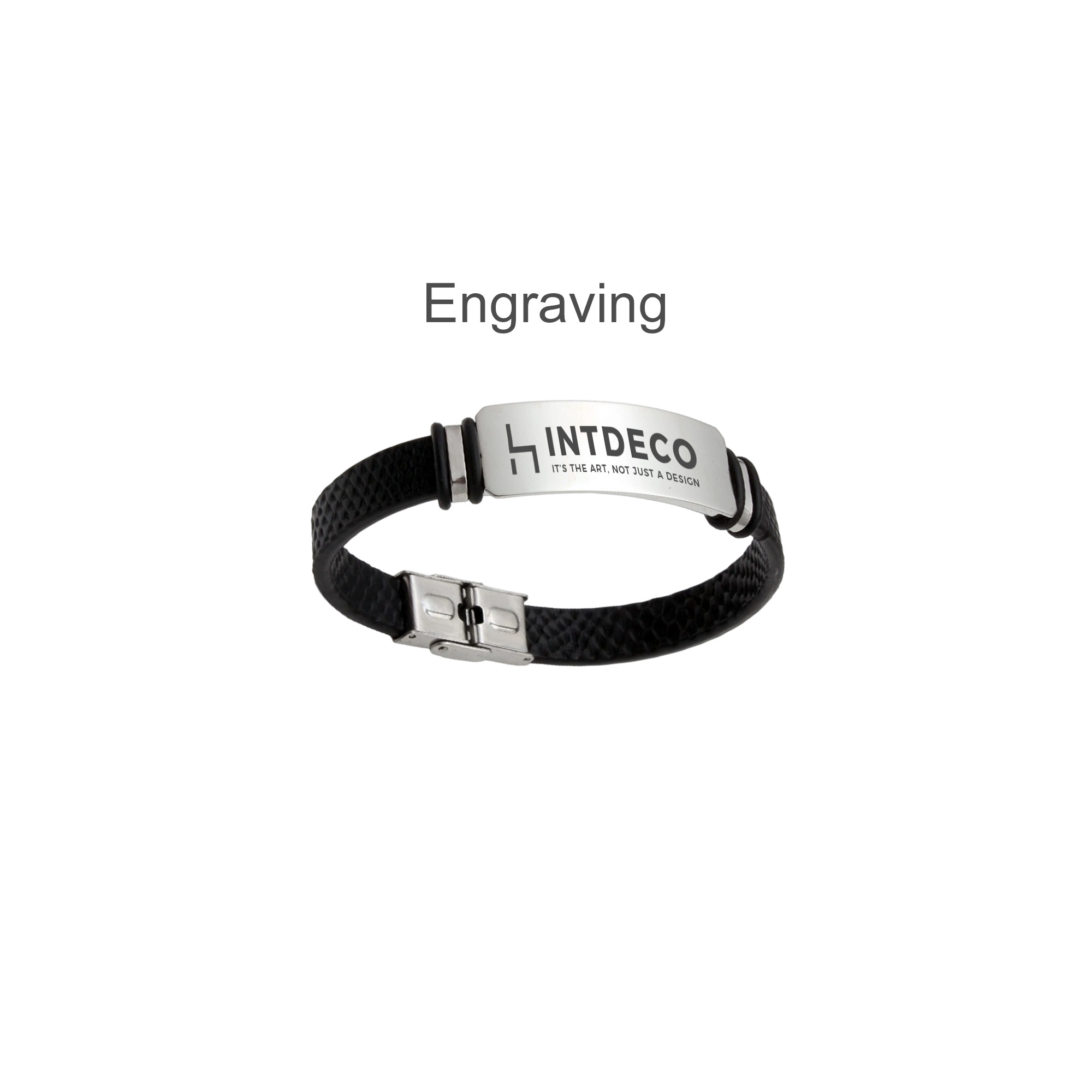 Engraved Leather Bracelet - Image 6