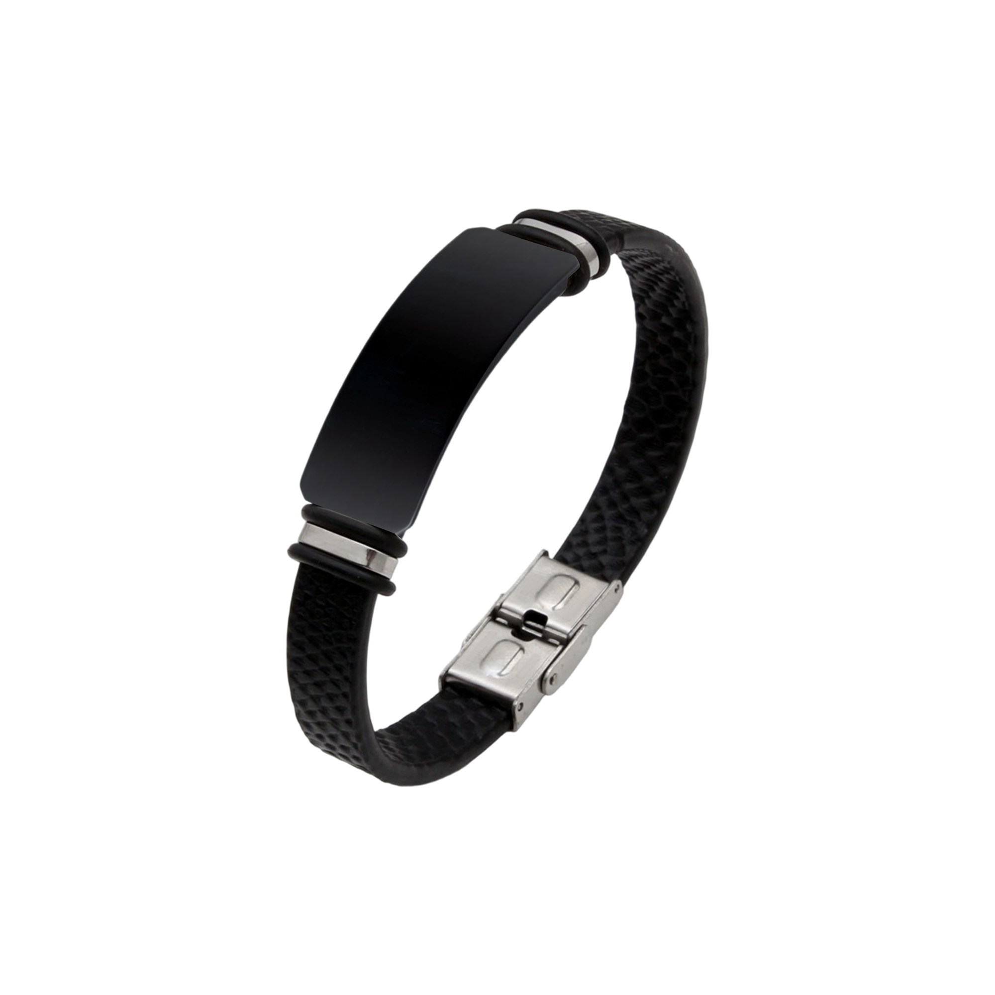 Engraved Leather Bracelet - Image 3