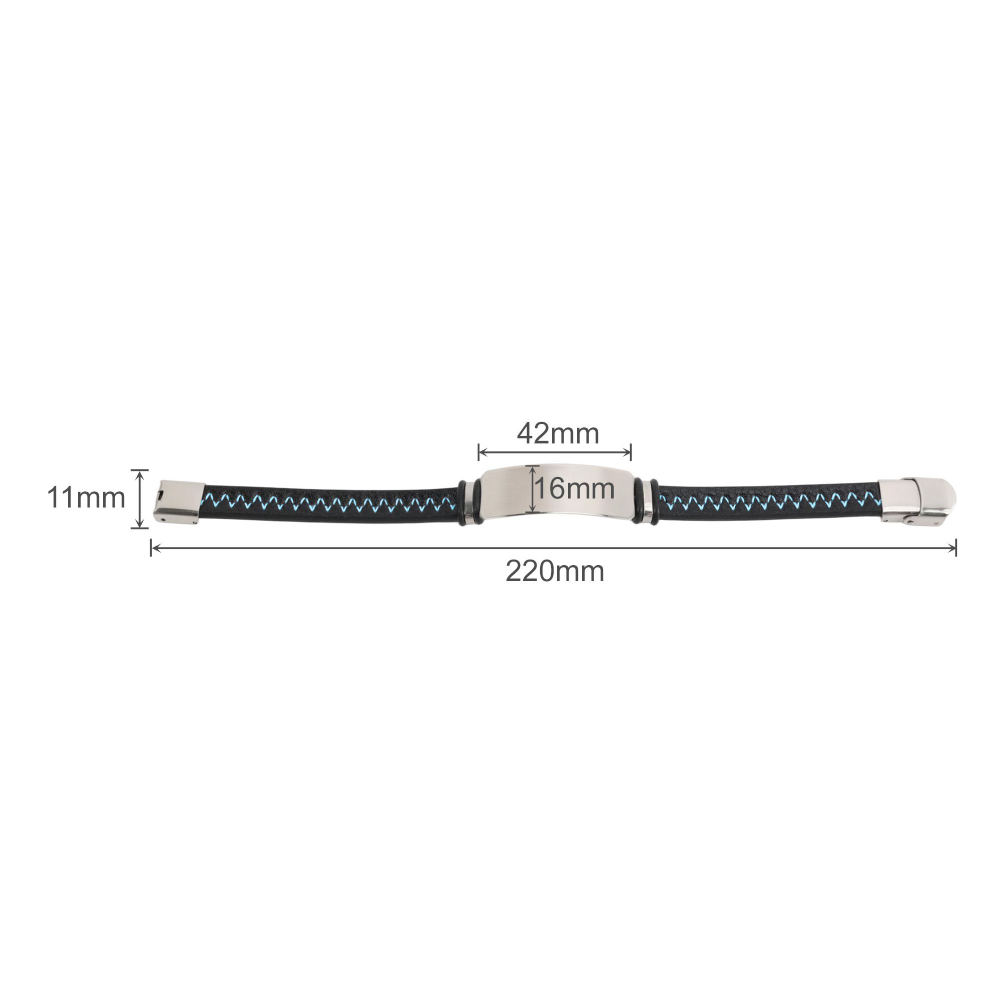 Engraved Leather Bracelet - Image 5