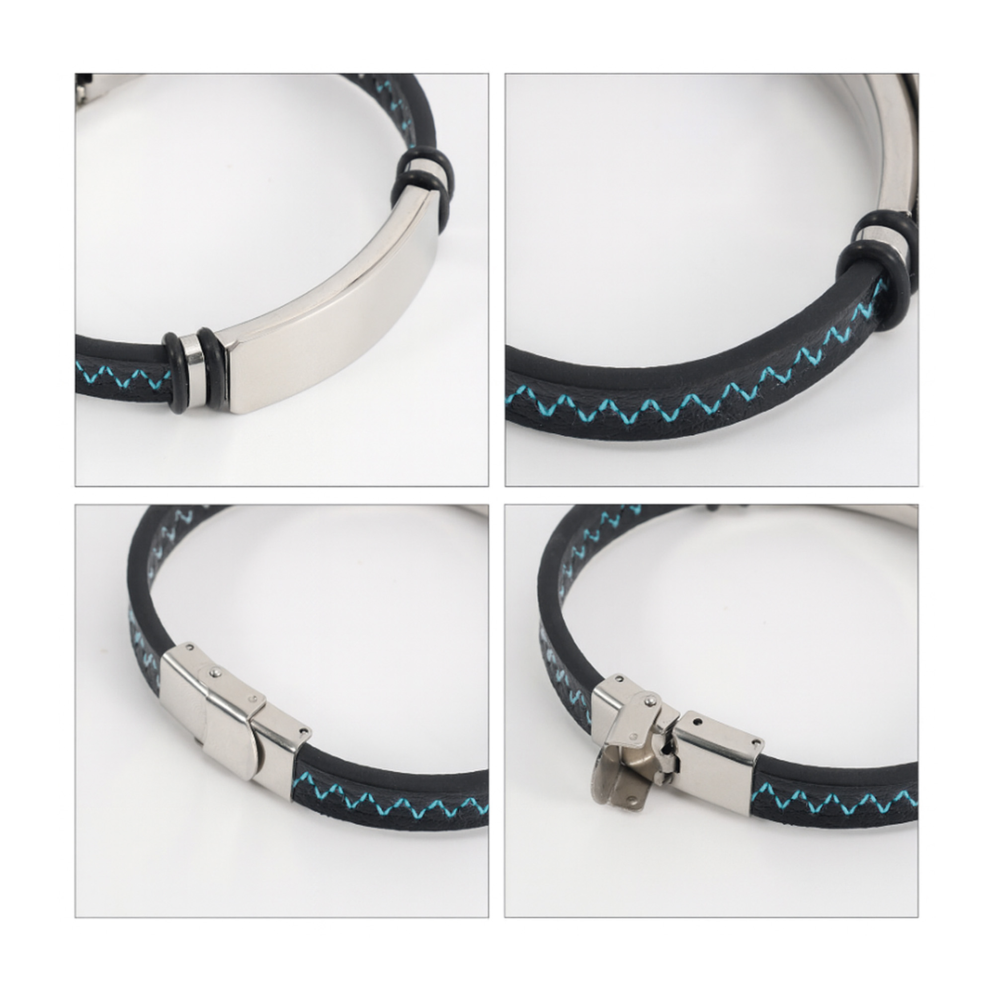 Engraved Leather Bracelet - Image 7