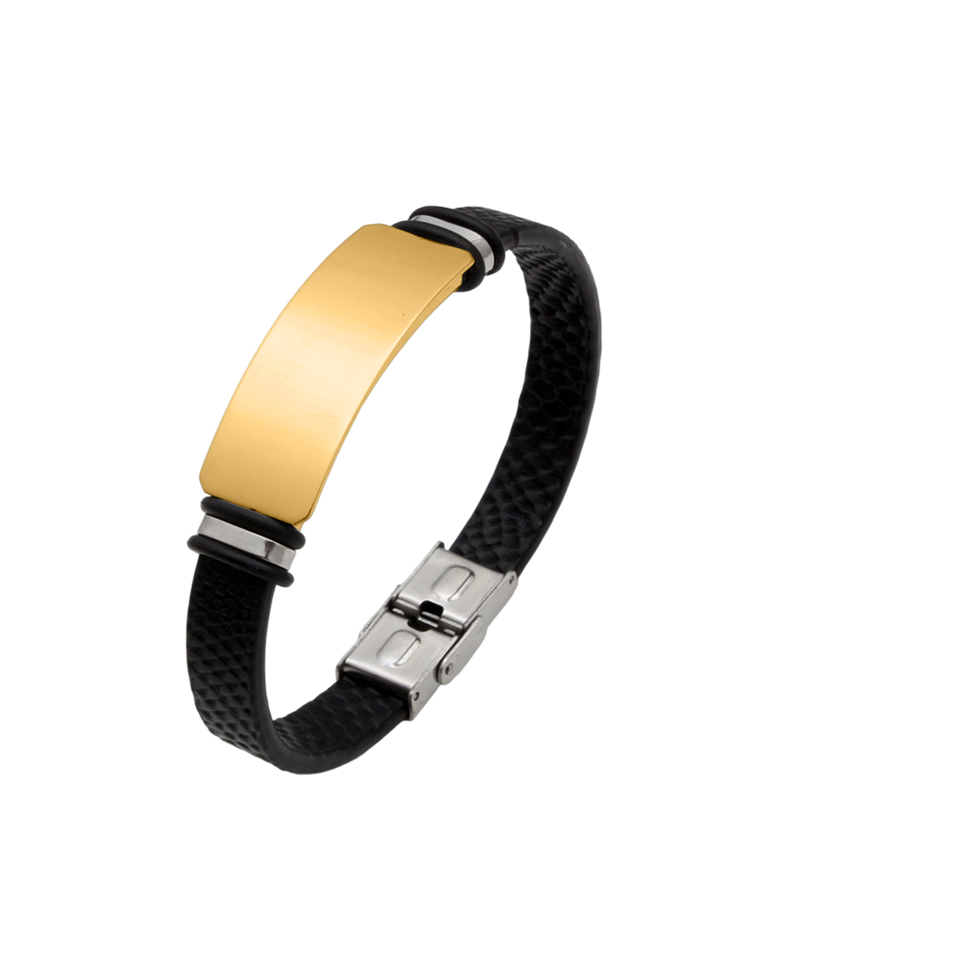Engraved Leather Bracelet - Image 4