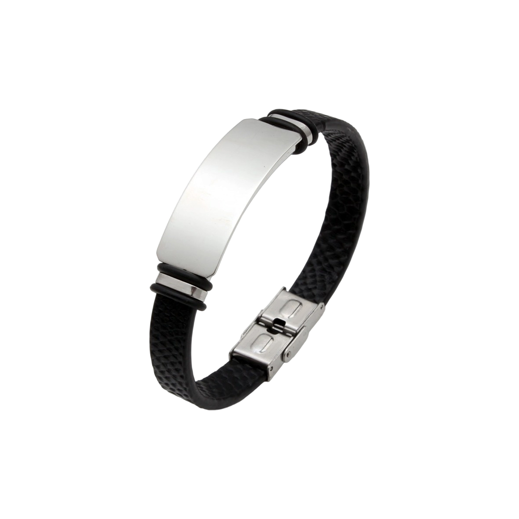 Engraved Leather Bracelet - Image 2