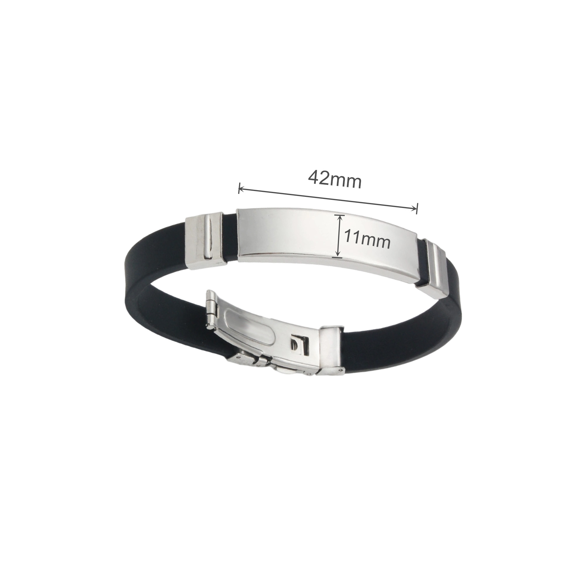 Colour Metal Folding Lock Clasp Bangle - Image 5