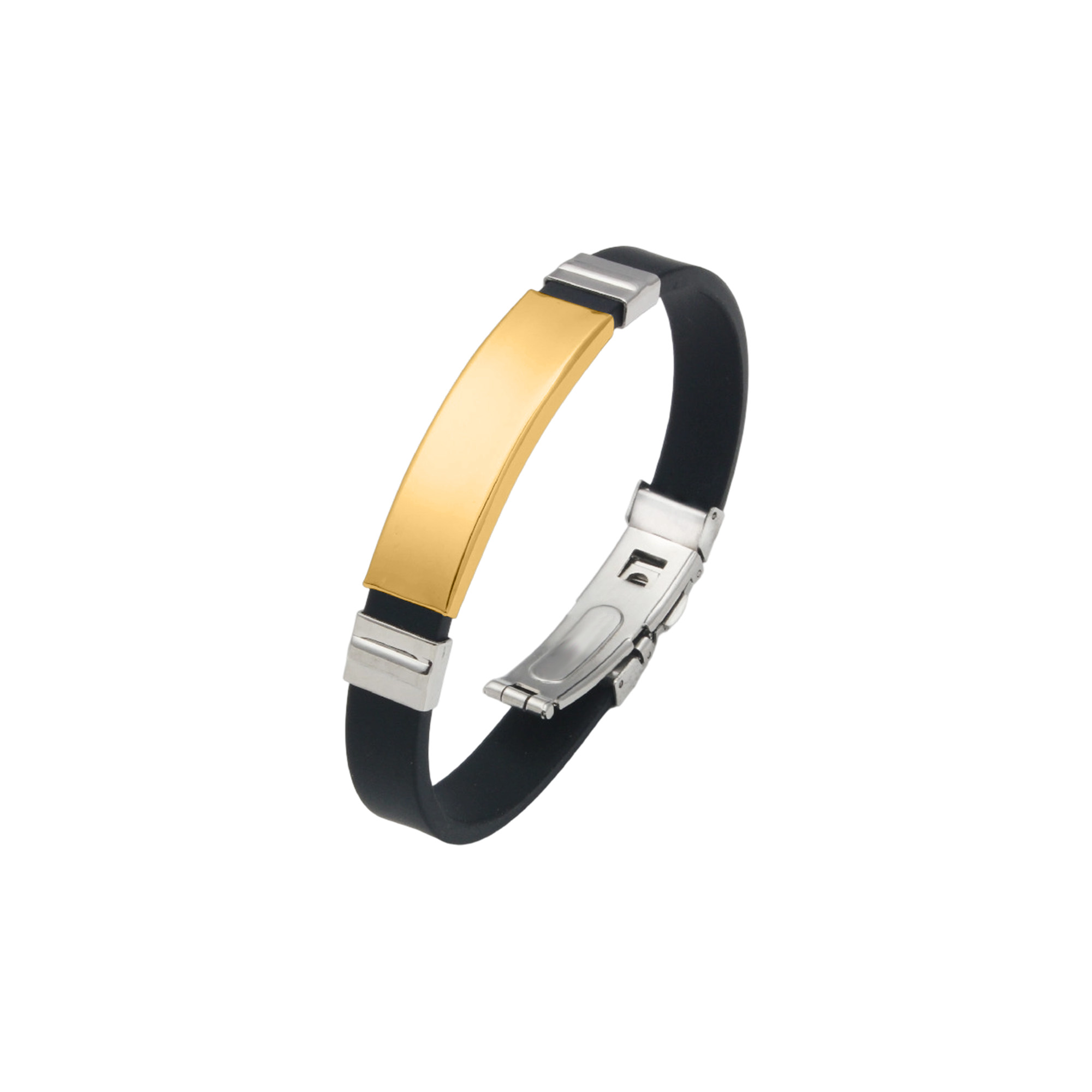 Colour Metal Folding Lock Clasp Bangle - Image 4