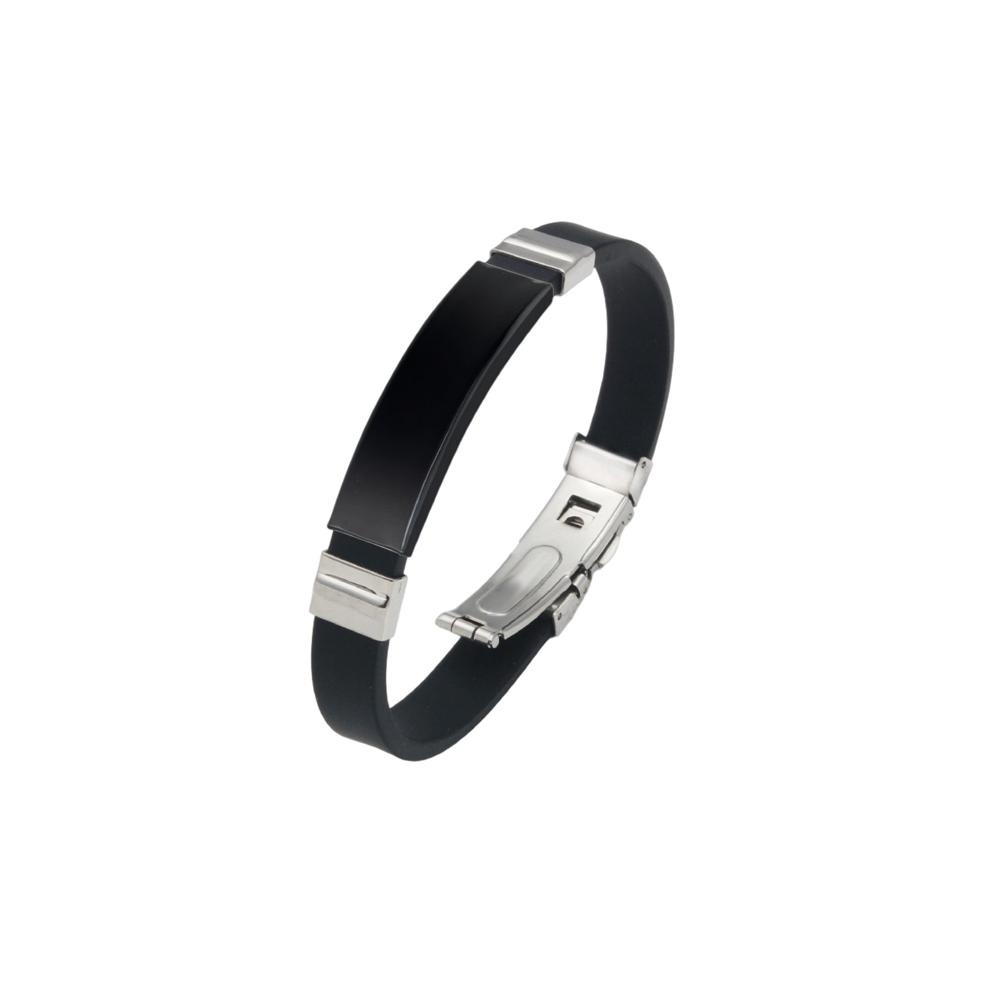 Colour Metal Folding Lock Clasp Bangle - Image 3