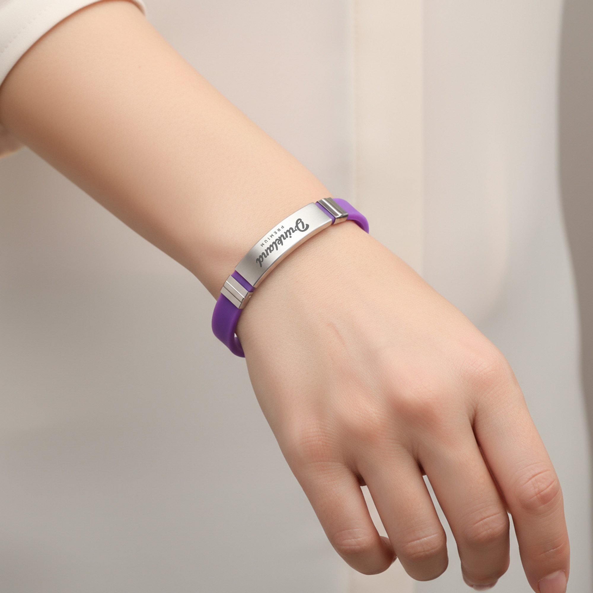 Colour Metal Folding Lock Clasp Bangle - Image 8