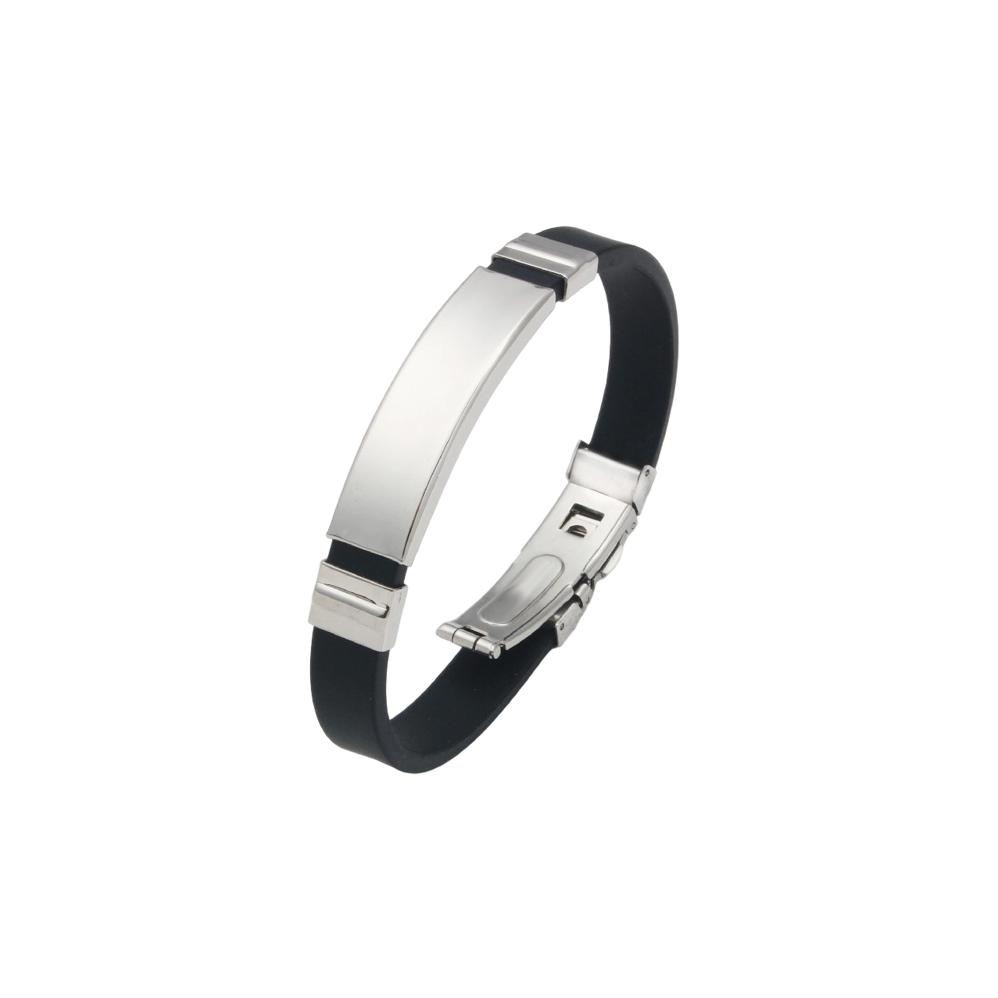 Colour Metal Folding Lock Clasp Bangle - Image 2