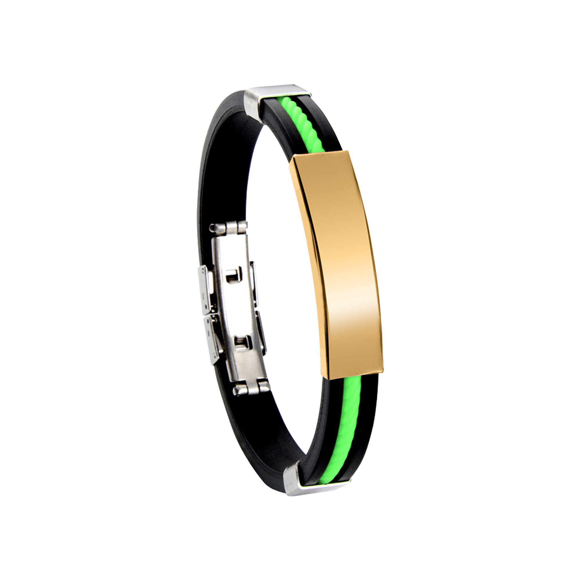 Glide Lock Clasp Colour Silica Bracelet - Image 4