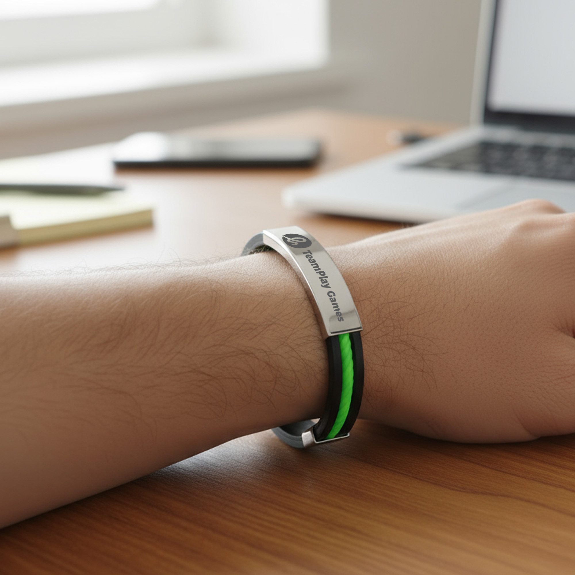 Glide Lock Clasp Colour Silica Bracelet - Image 8