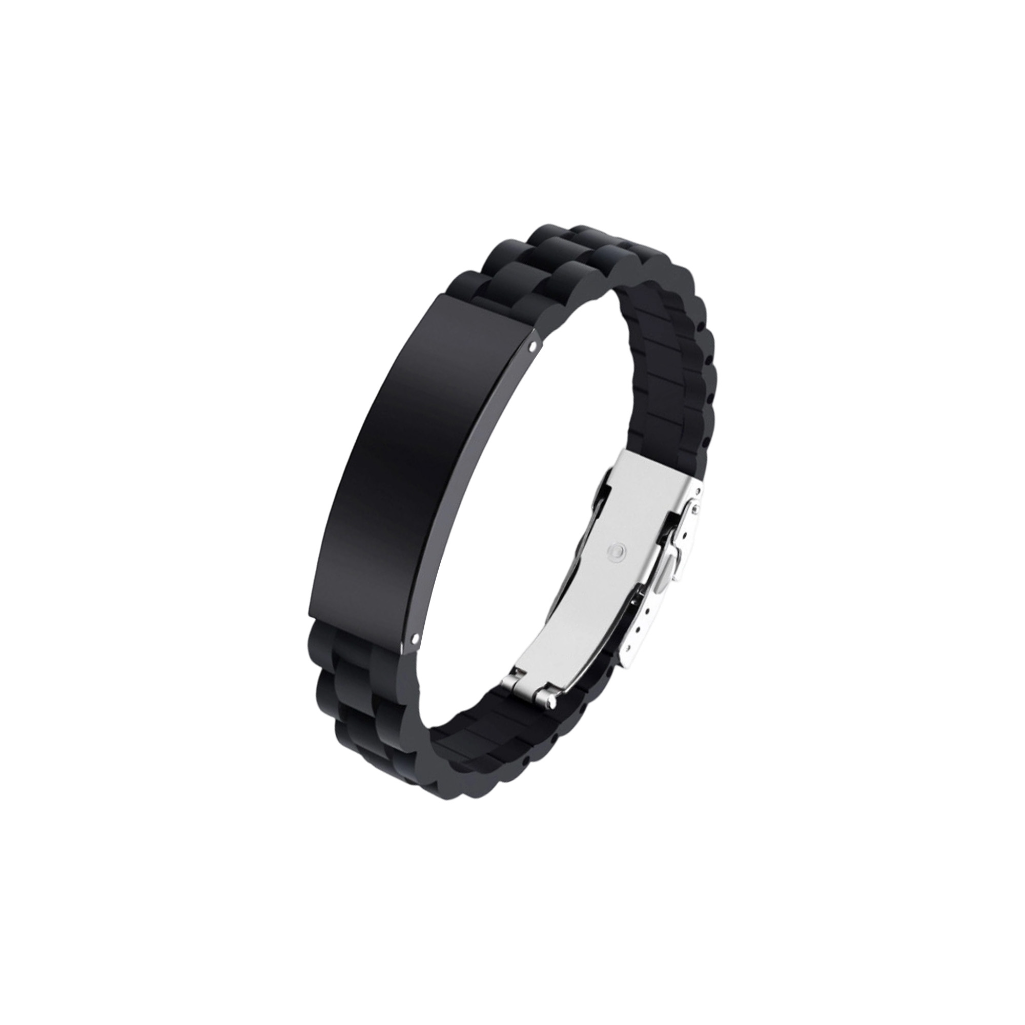 Folding Lock Clasp Metal Silica Bracelet - Image 3