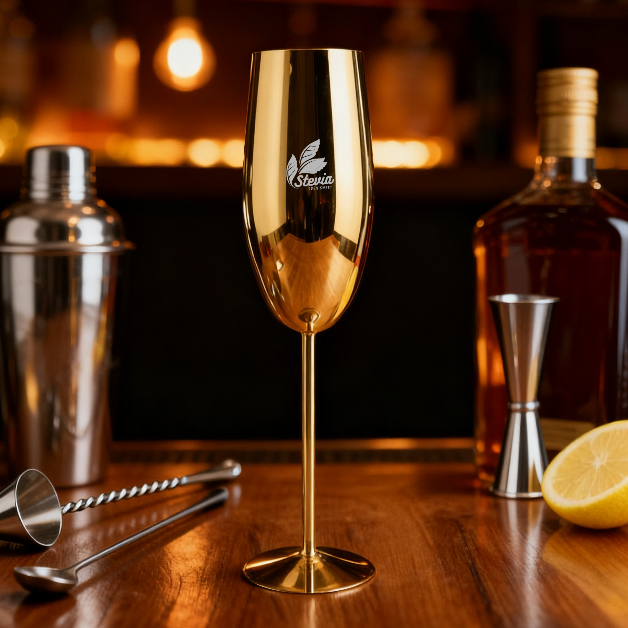 Stainless Steel Champagne Flute - Image 9