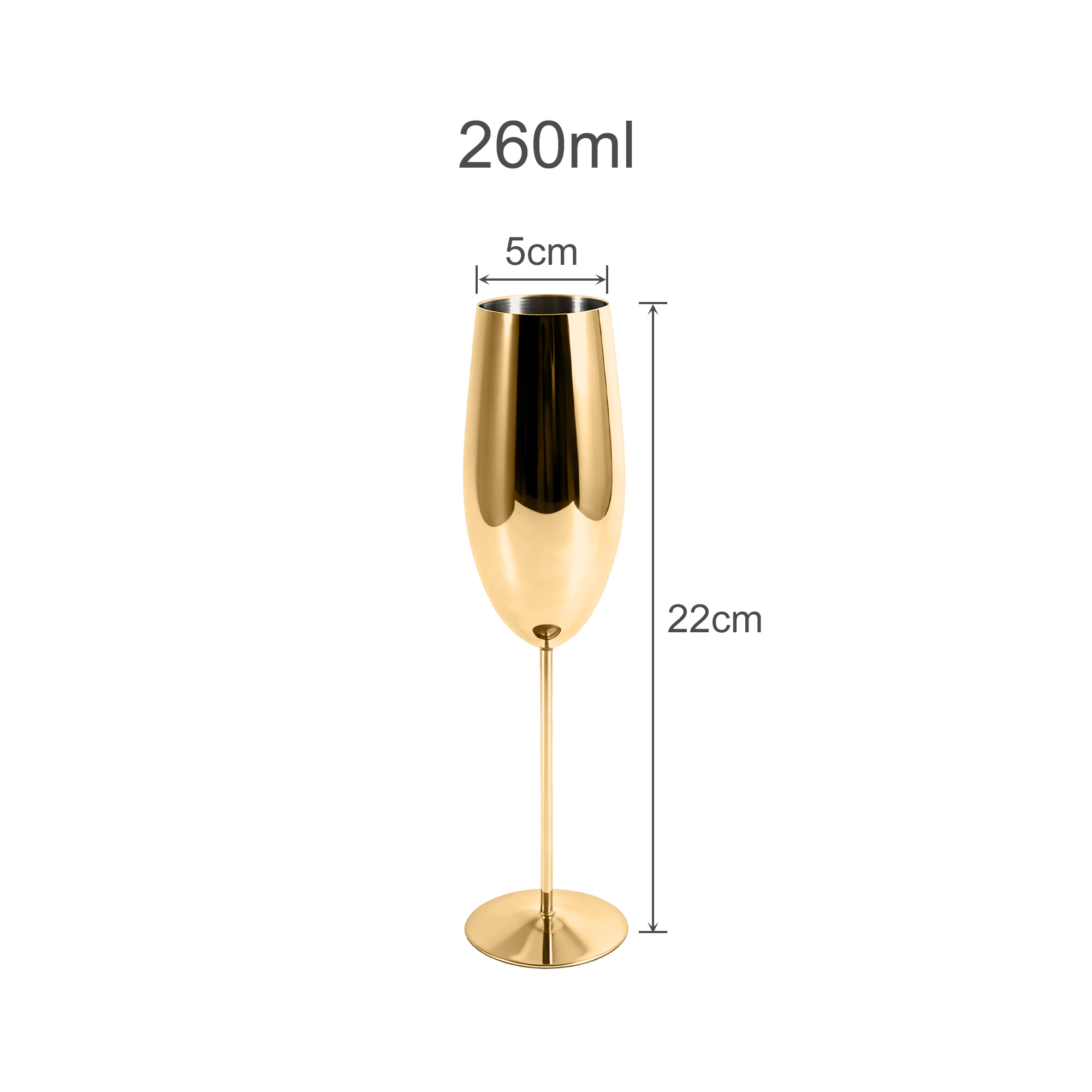 Stainless Steel Champagne Flute - Image 5