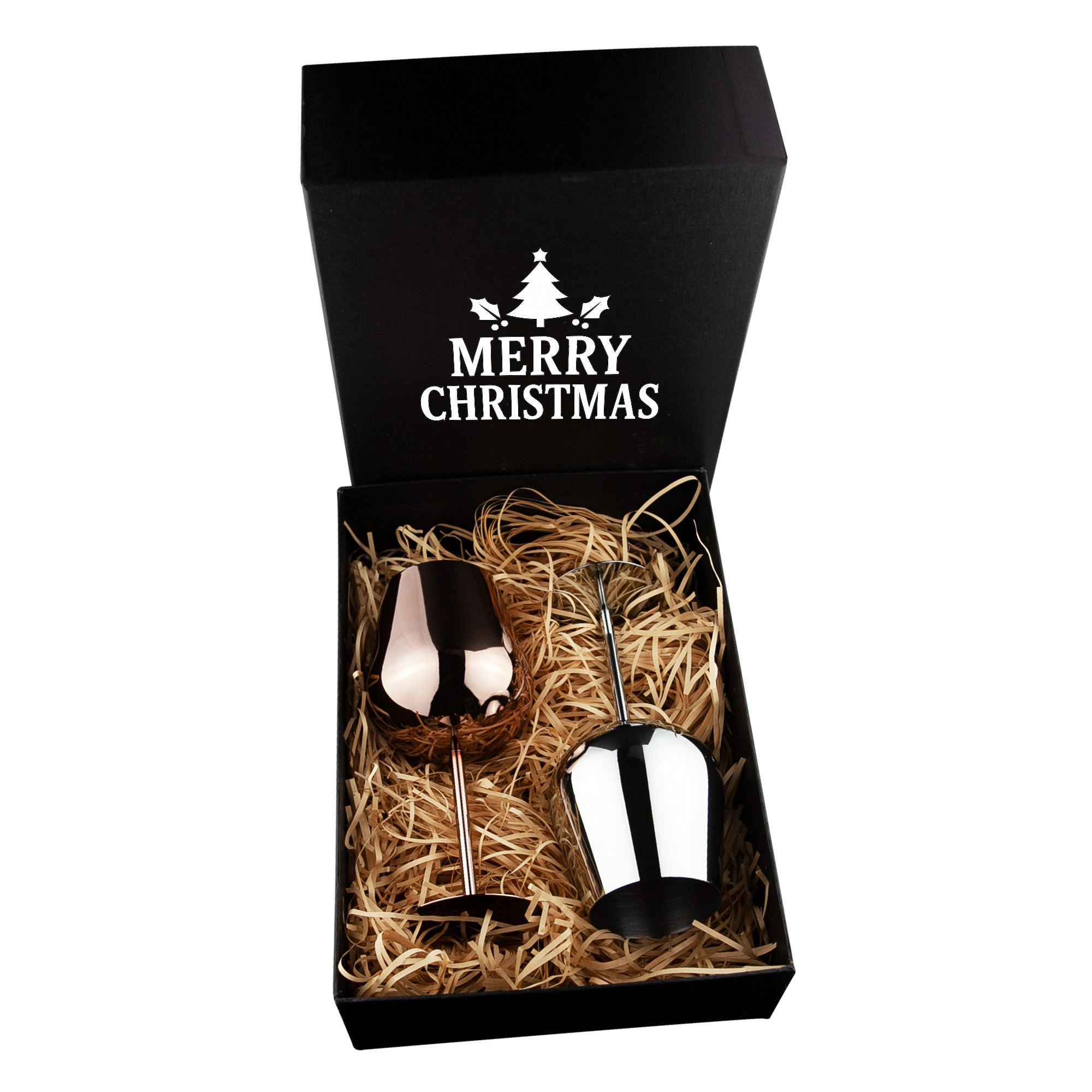 Bula Vinaka Stainless Steel Wine Glass Gift Set - Image 2