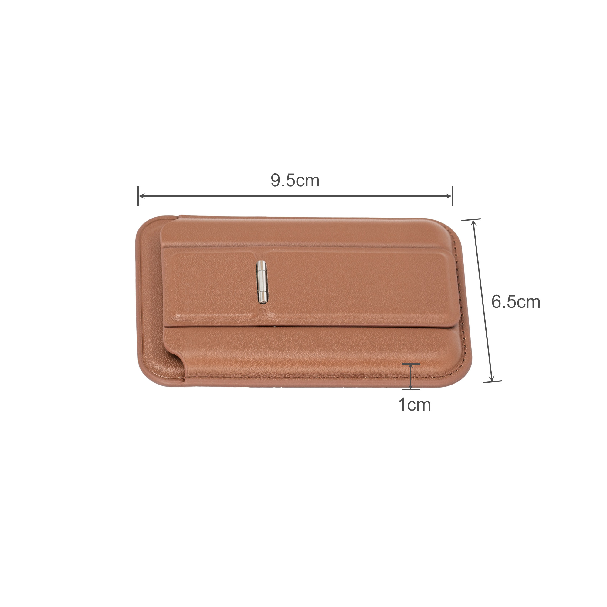 PU Magnetic Card Holder with Phone Stand - Image 8