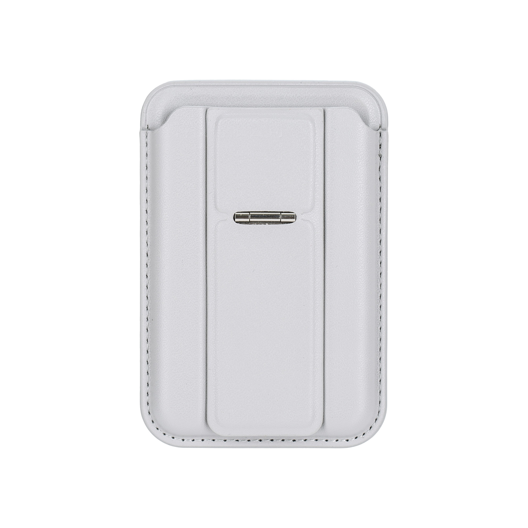 PU Magnetic Card Holder with Phone Stand - Image 4