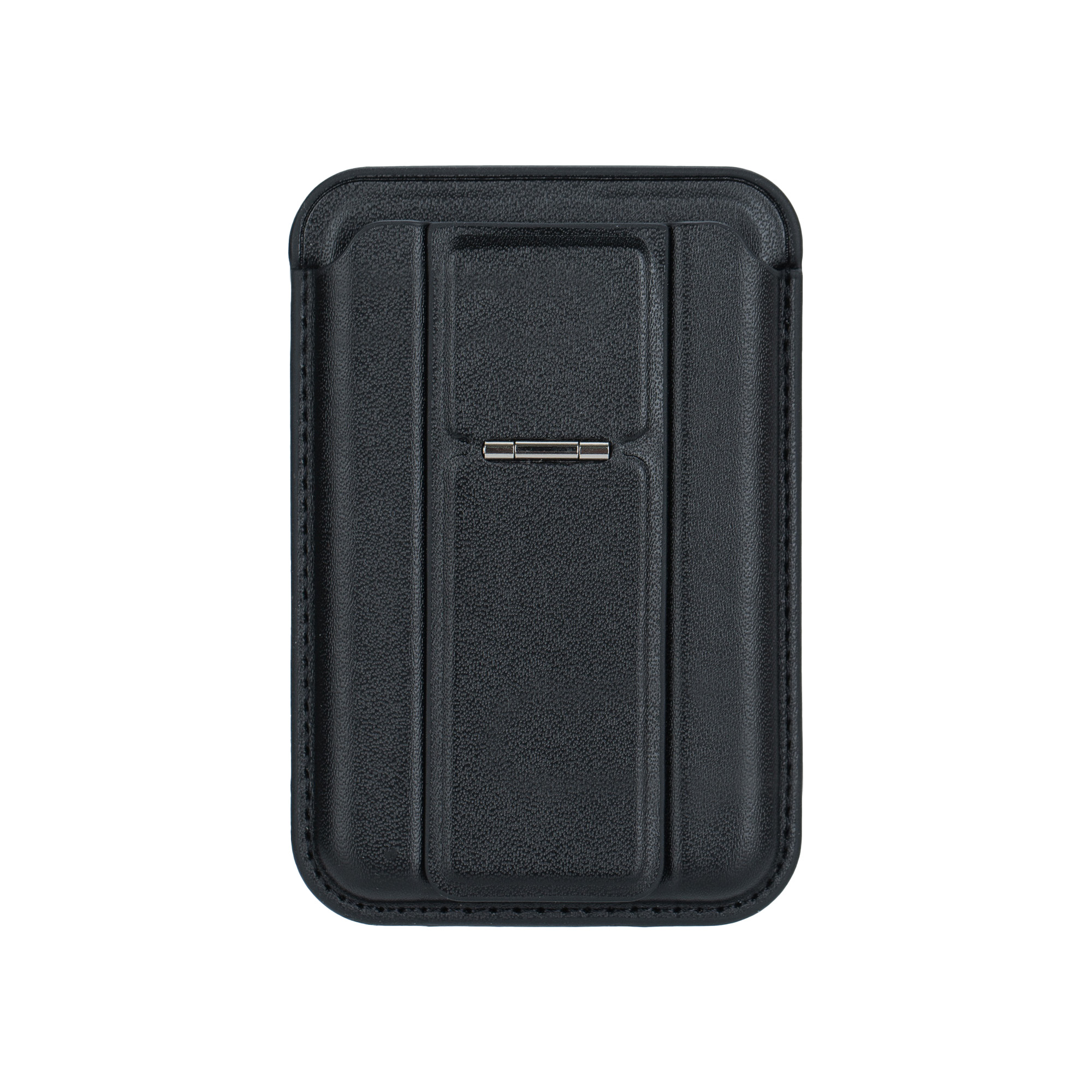 PU Magnetic Card Holder with Phone Stand - Image 2