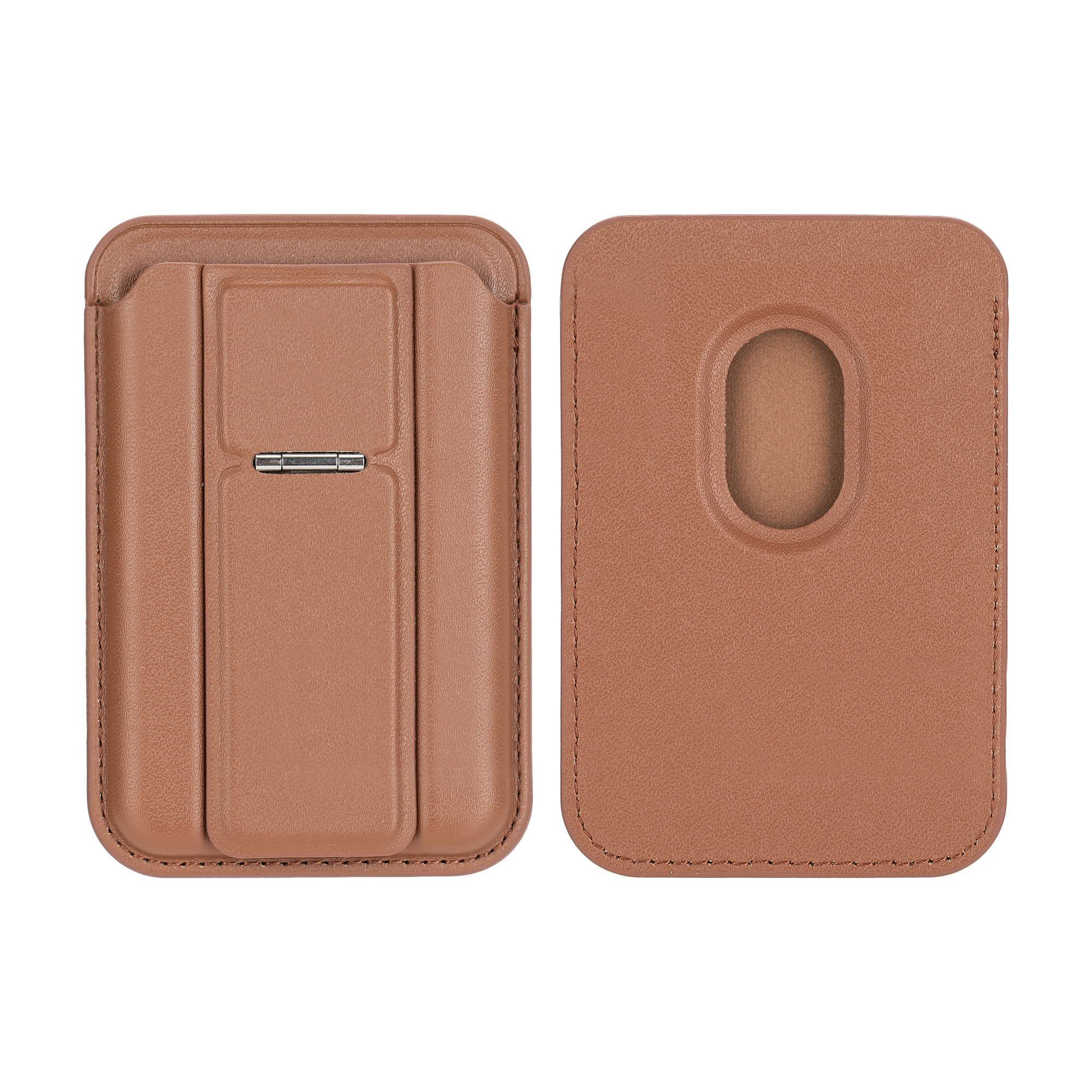 PU Magnetic Card Holder with Phone Stand - Image 11