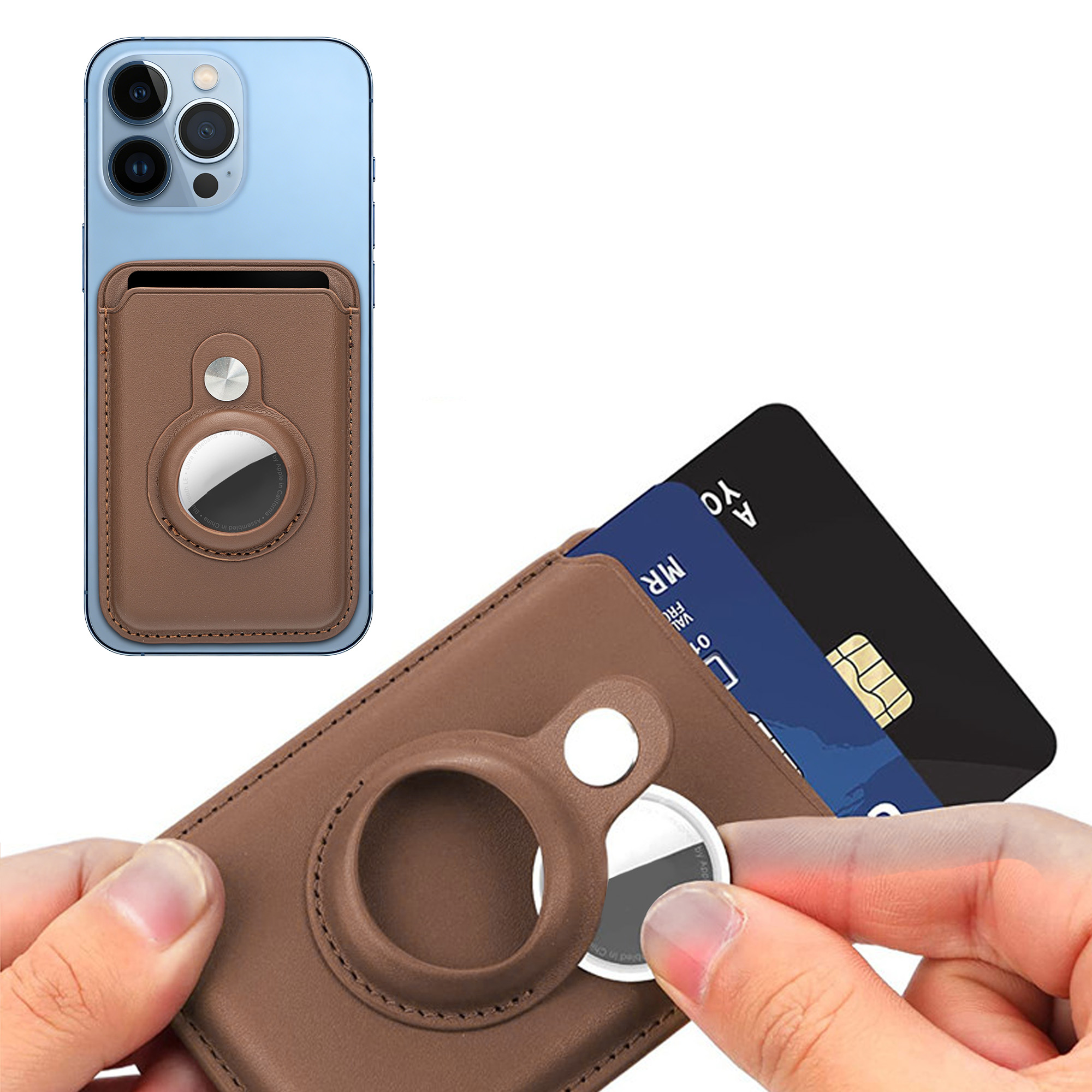 PU Magnetic Card&Airtag Holder - Image 10