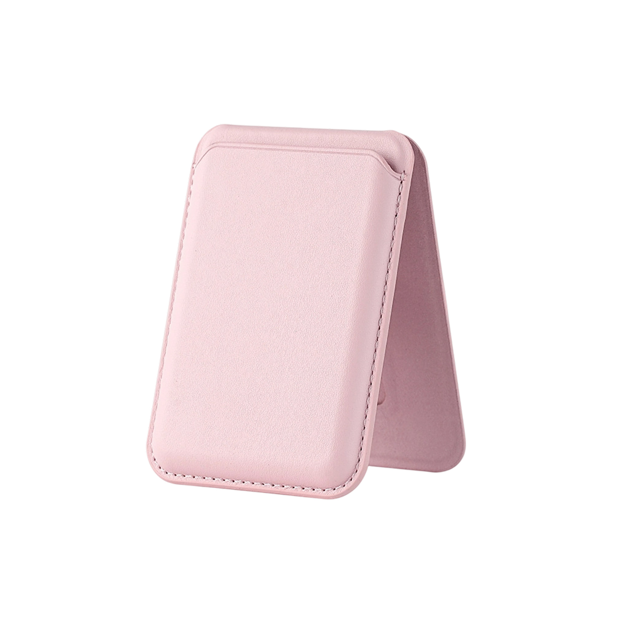 PU Foldable Magnetic Card Holder with Phone Stand - Image 3