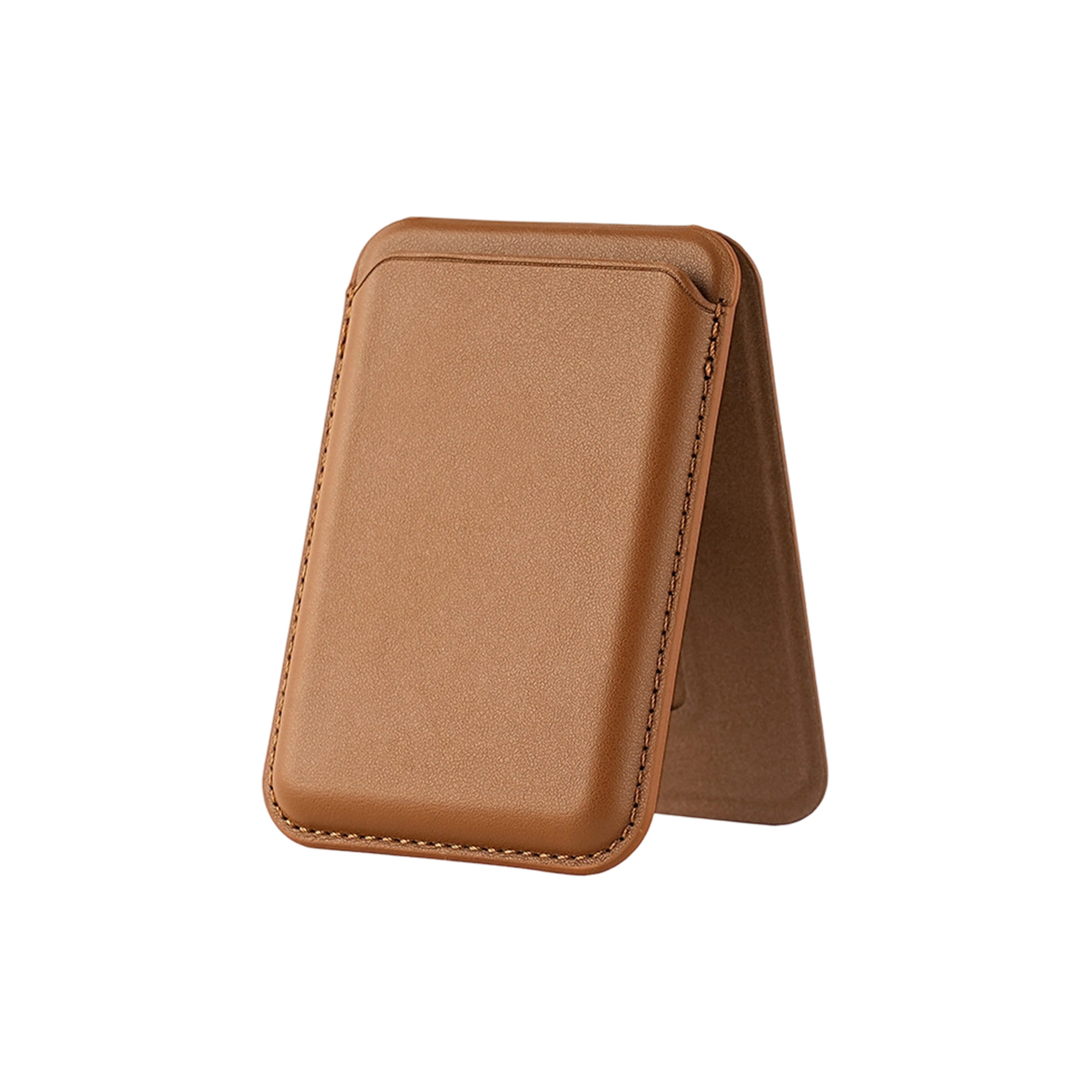 PU Foldable Magnetic Card Holder with Phone Stand - Image 7