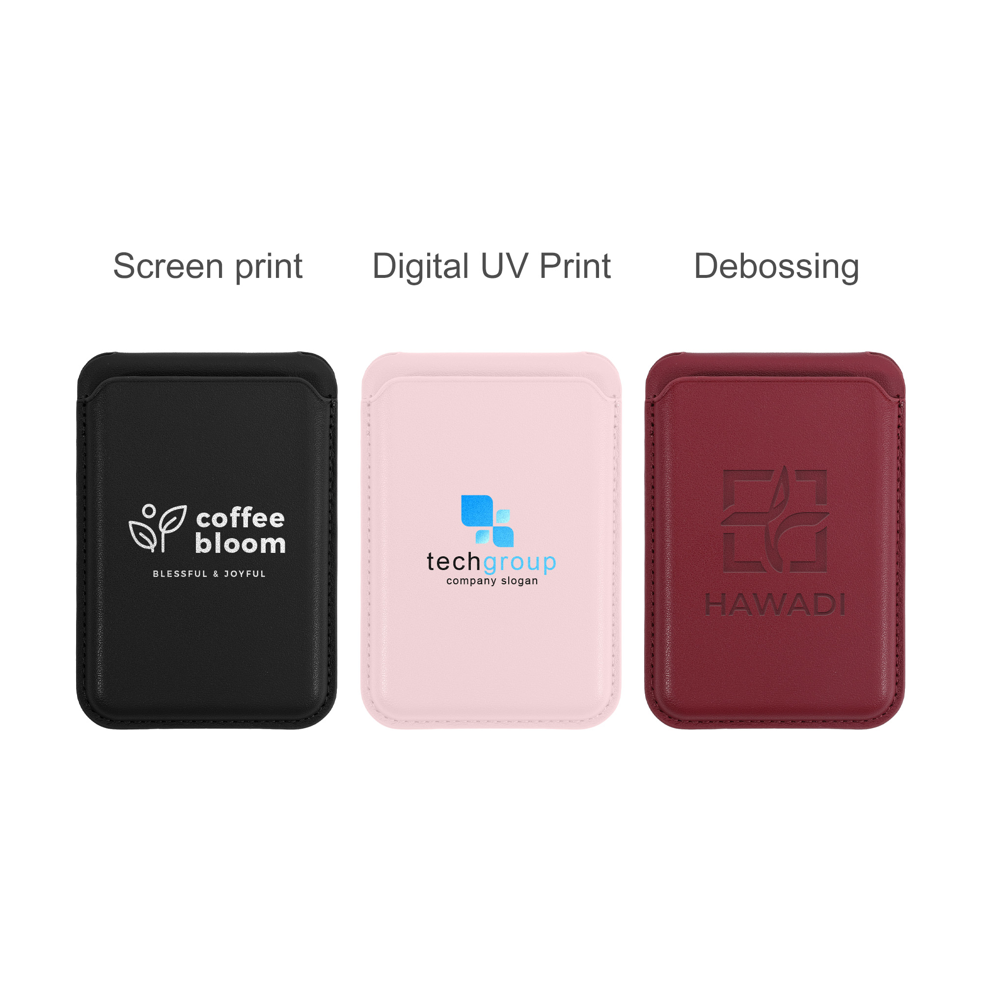 PU Foldable Magnetic Card Holder with Phone Stand - Image 9