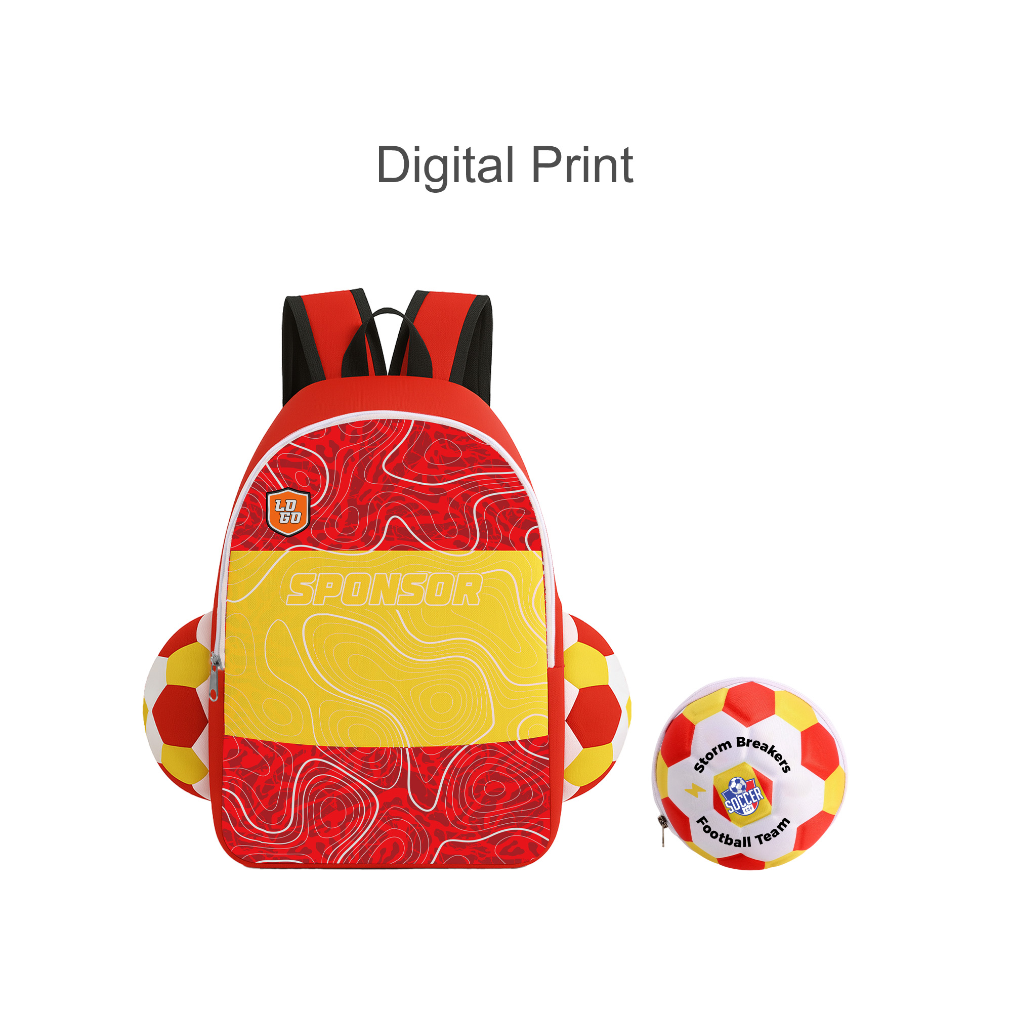 Full Colour Foldable Backpack - Image 4