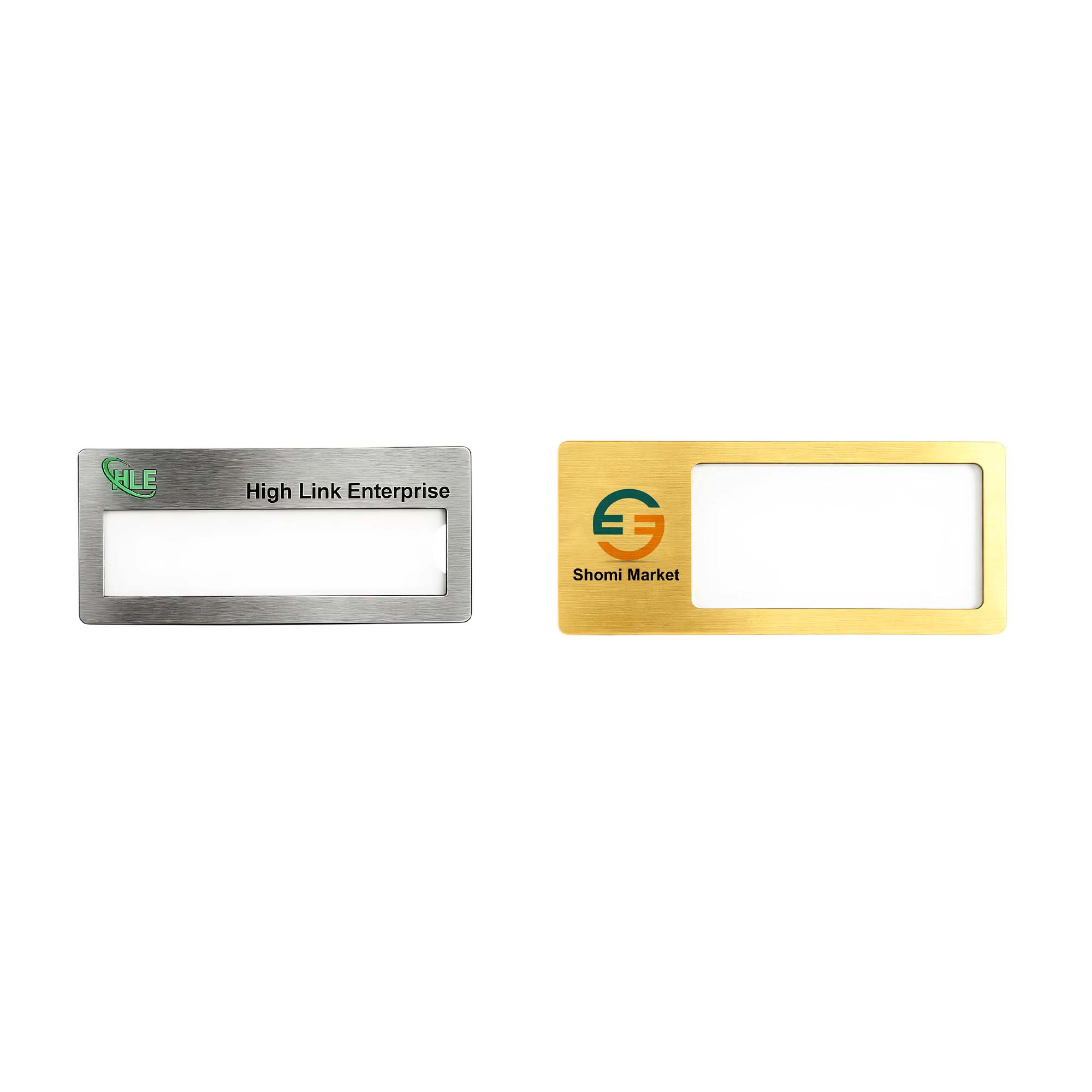 Reusable Metal Name Badge