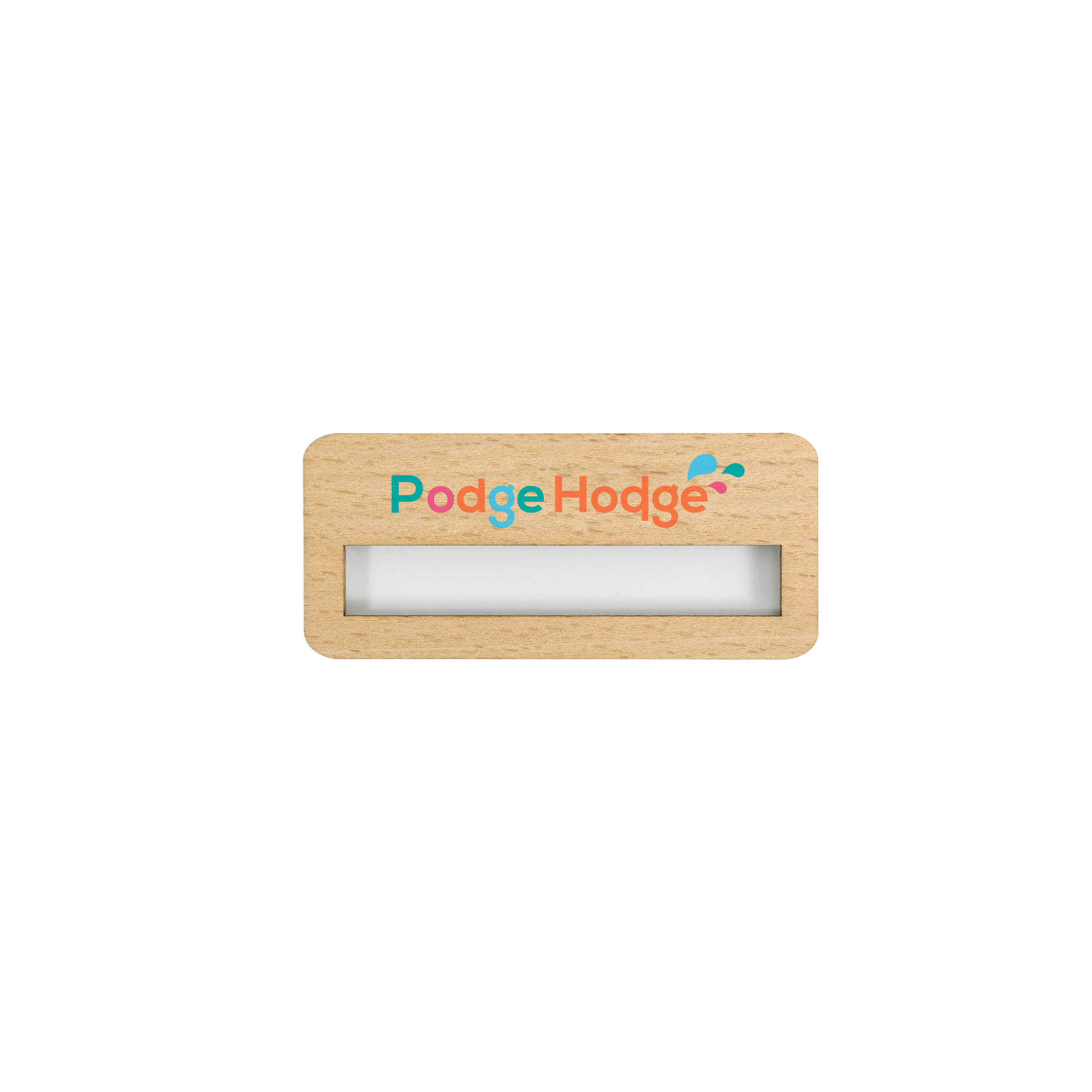 Reusable Wooden Name Badge - Image 3